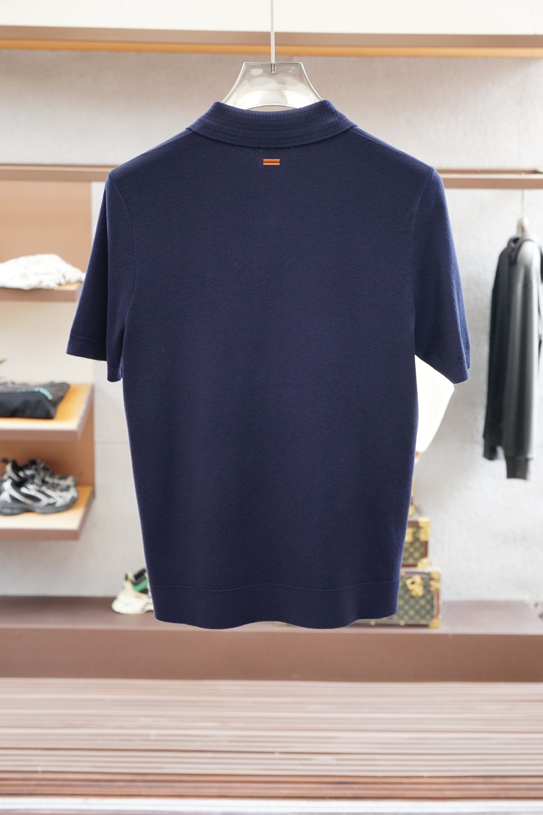 杰尼亚-🍐2025ss秋冬专柜同款同步上新短袖醋酸天丝羊毛针织面料 一体起脚针织 高端人士必备单品，懂货