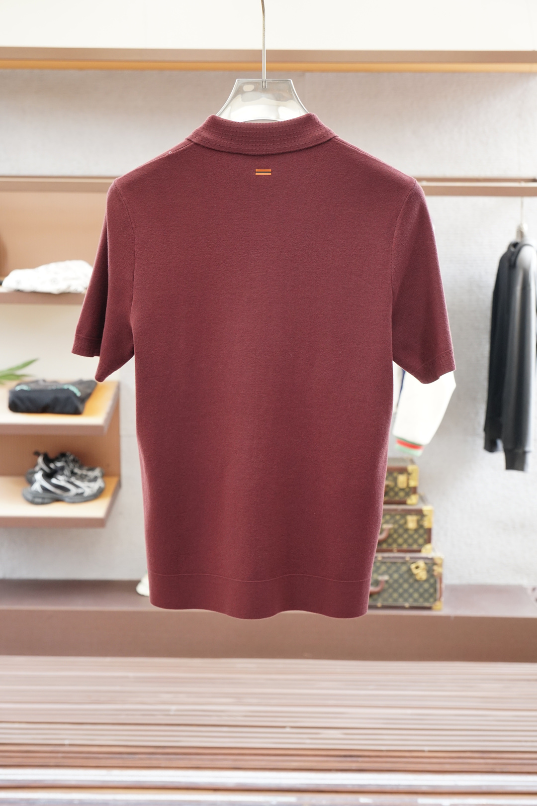 杰尼亚-🍐2025ss秋冬专柜同款同步上新短袖醋酸天丝羊毛针织面料 一体起脚针织 高端人士必备单品，懂货