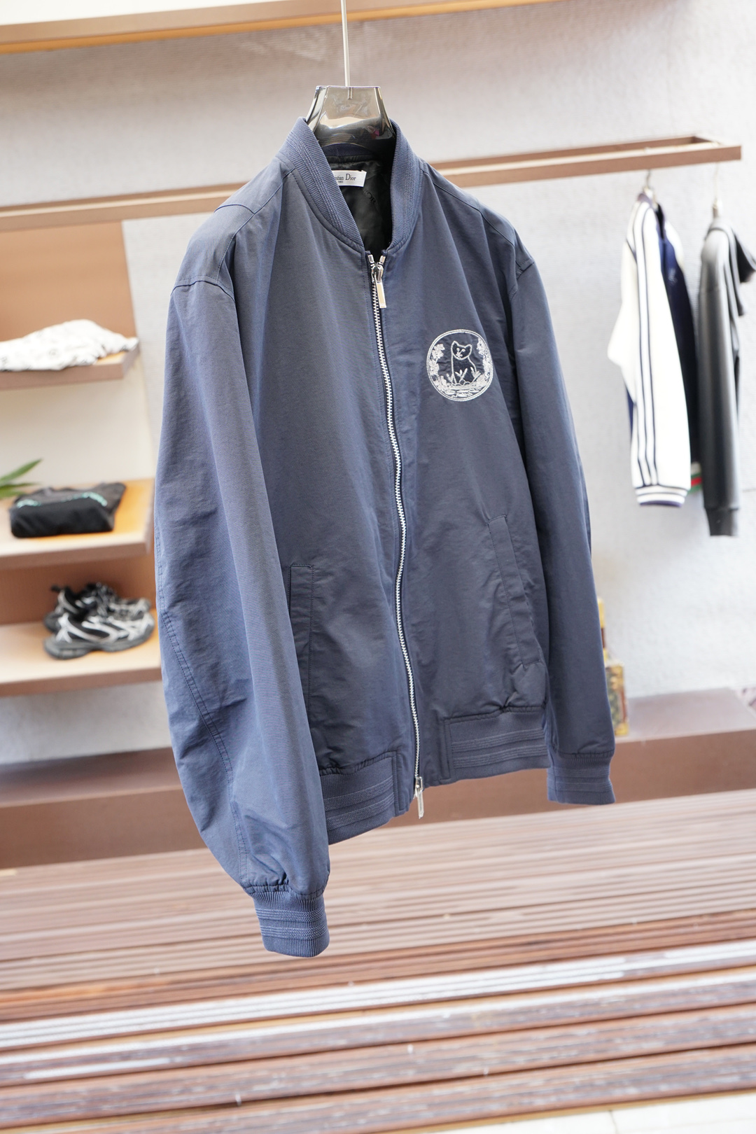 Dior 迪奥/2025开纯新款男士棒球领夹克外套，高定专柜面料 透气舒适度高，细节无可挑剔，品牌元素设