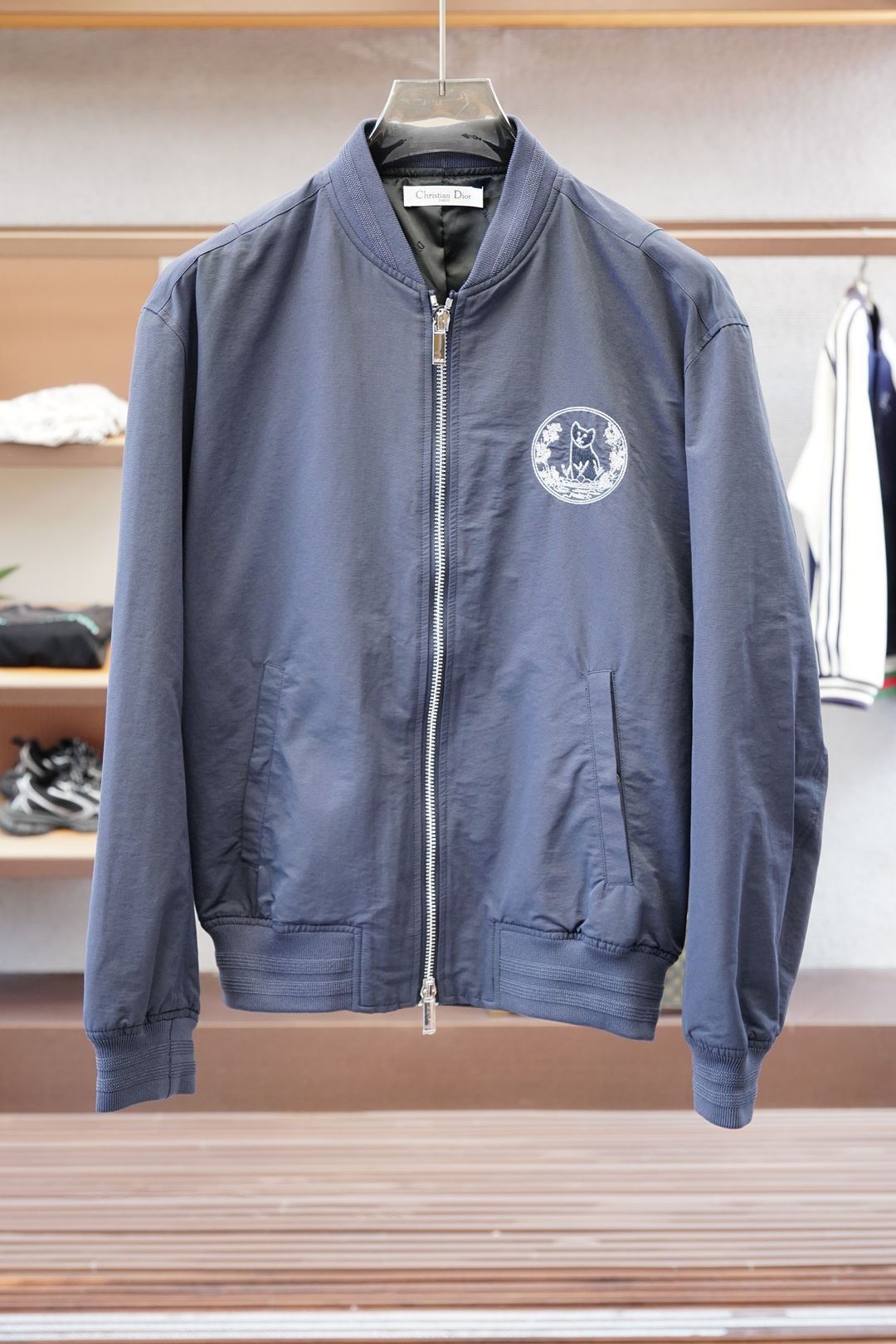Dior 迪奥/2025开纯新款男士棒球领夹克外套，高定专柜面料 透气舒适度高，细节无可挑剔，品牌元素设