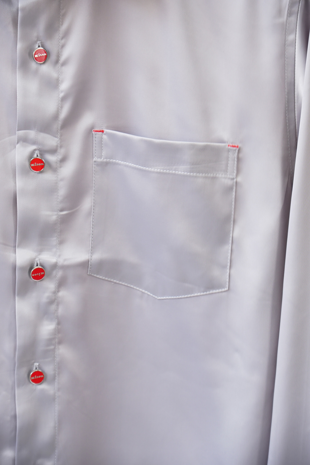 Kiton-奇顿/2025新款真丝府绸长袖衬衫，专柜同步在售 定制面料，亲肤舒适，满身经典提花logo图