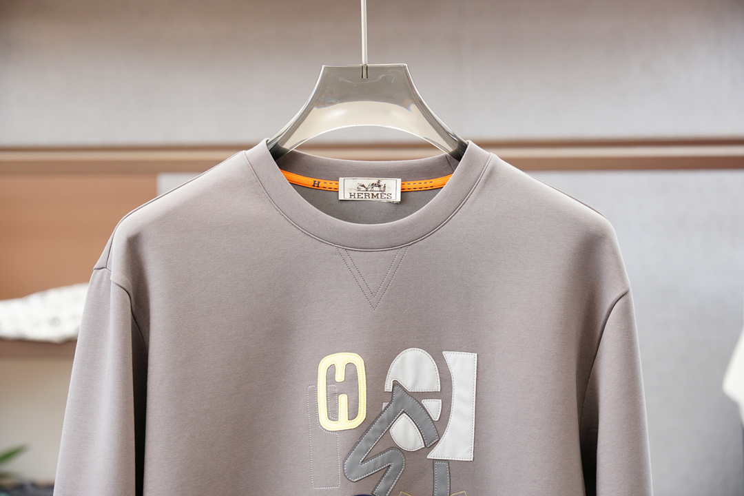 Hermes爱马仕-2025早秋 新款卫衣，高品质，顶级版本贸易公司渠道订单，海外精品独家限定发售，经典