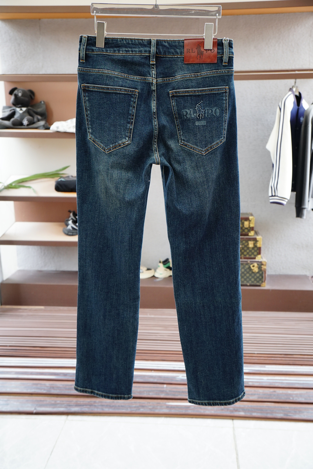 Polo/新款来袭🔥早秋新款新款休闲裤牛仔裤，高端定制系列。进口高密度纯棉加沙洗工艺舒适柔软亲肤，笔挺不