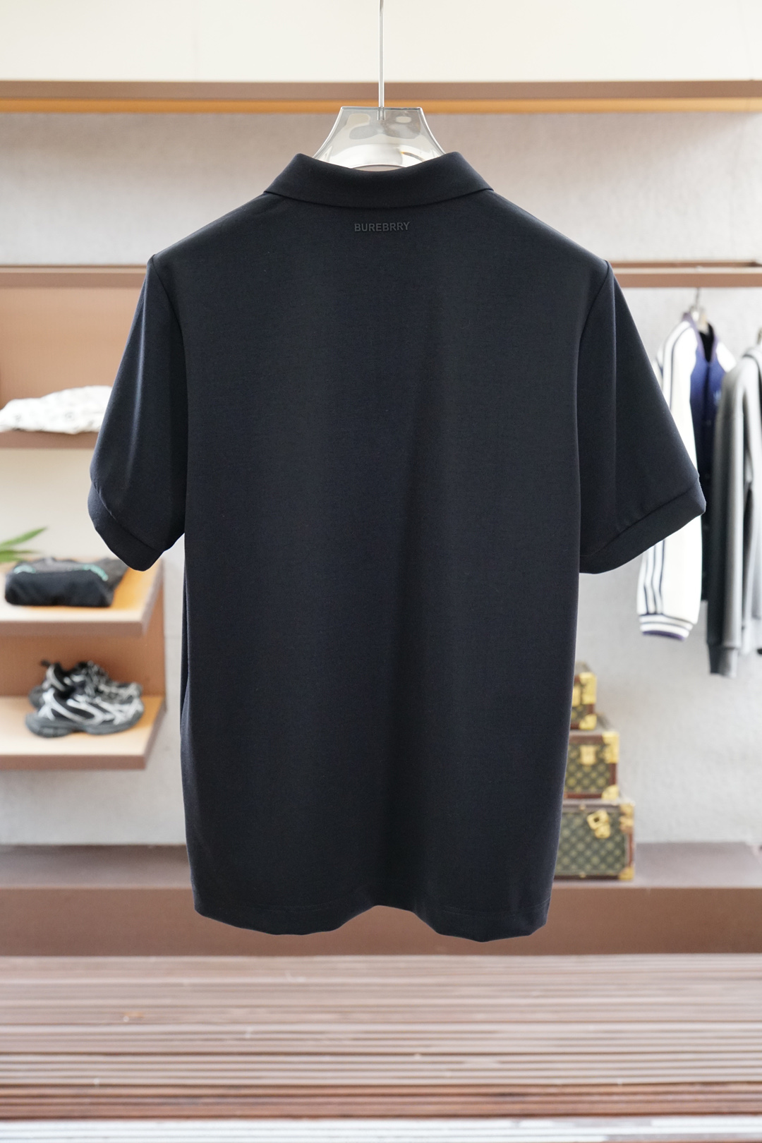 BBR 巴宝莉2025ss秋冬专柜同款同步上新短袖醋酸天丝羊毛针织面料 一体起脚针织 高端人士必备单品，