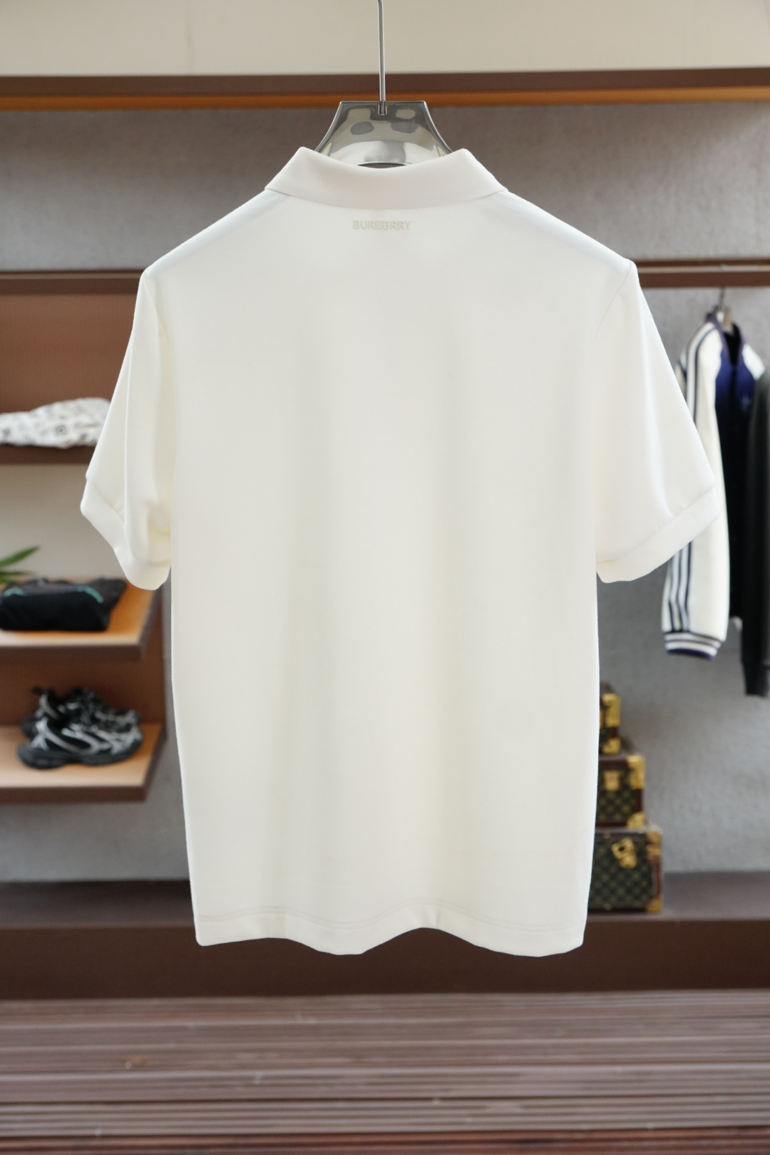 BBR 巴宝莉2025ss秋冬专柜同款同步上新短袖醋酸天丝羊毛针织面料 一体起脚针织 高端人士必备单品，