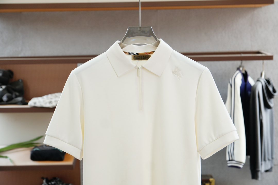 BBR 巴宝莉2025ss秋冬专柜同款同步上新短袖醋酸天丝羊毛针织面料 一体起脚针织 高端人士必备单品，