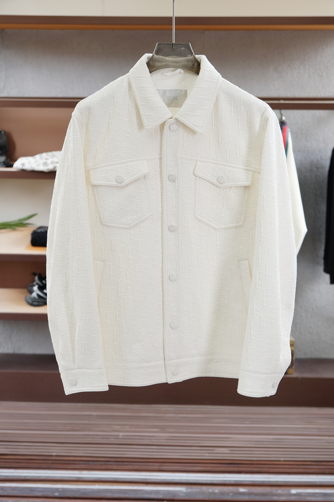 Dior迪奥/经典男士商务休闲小站领夹克外套.提花设计满满时尚感，颇具意大利典型风格的时装，贸易公司渠道