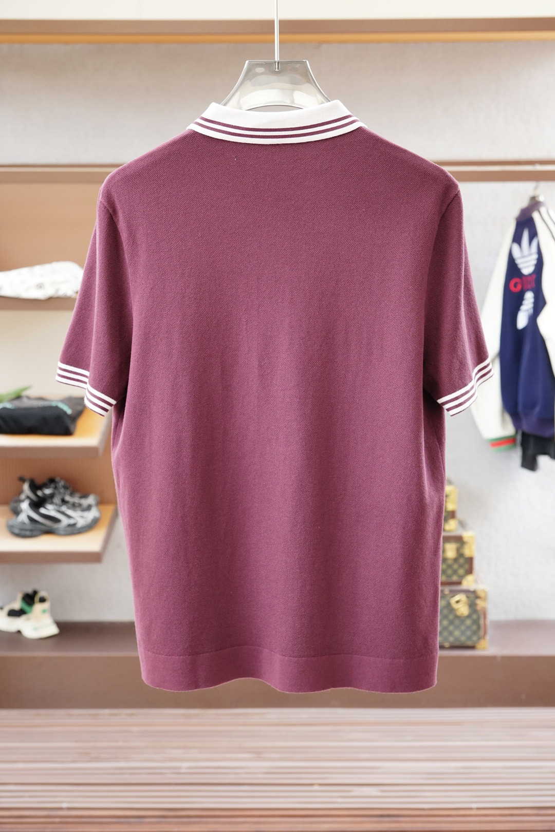 欧跑/alo-🍐2025ss秋冬专柜同款同步上新短袖醋酸天丝羊毛针织面料 一体起脚针织 高端人士必备单品