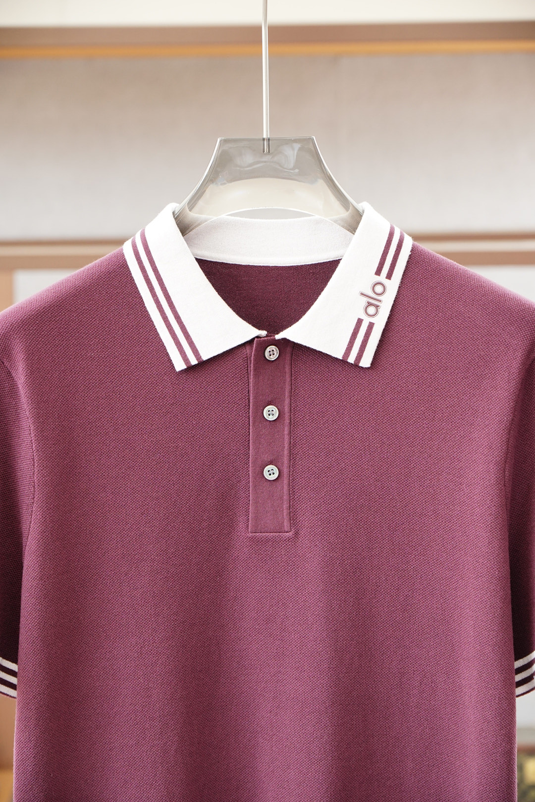 欧跑/alo-🍐2025ss秋冬专柜同款同步上新短袖醋酸天丝羊毛针织面料 一体起脚针织 高端人士必备单品