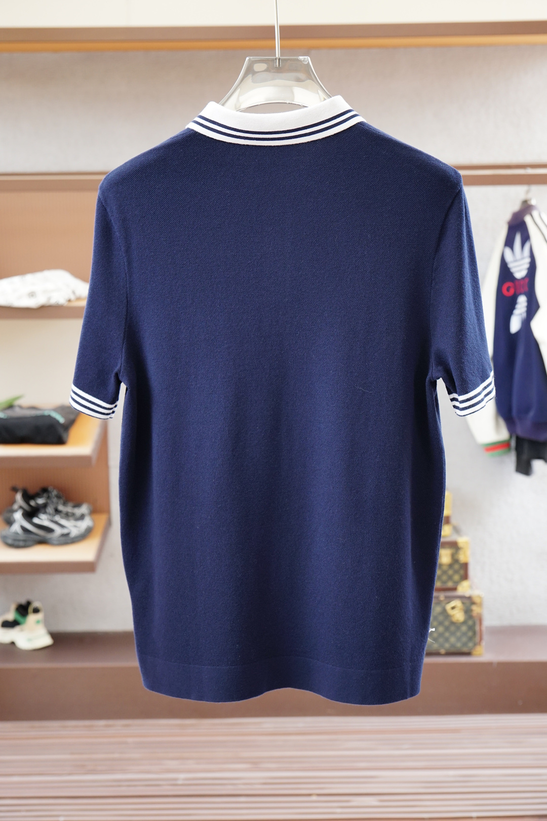 欧跑/alo-🍐2025ss秋冬专柜同款同步上新短袖醋酸天丝羊毛针织面料 一体起脚针织 高端人士必备单品