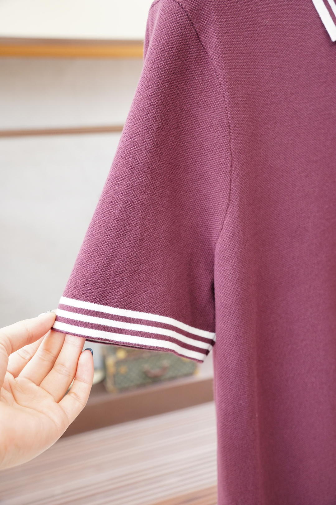 欧跑/alo-🍐2025ss秋冬专柜同款同步上新短袖醋酸天丝羊毛针织面料 一体起脚针织 高端人士必备单品