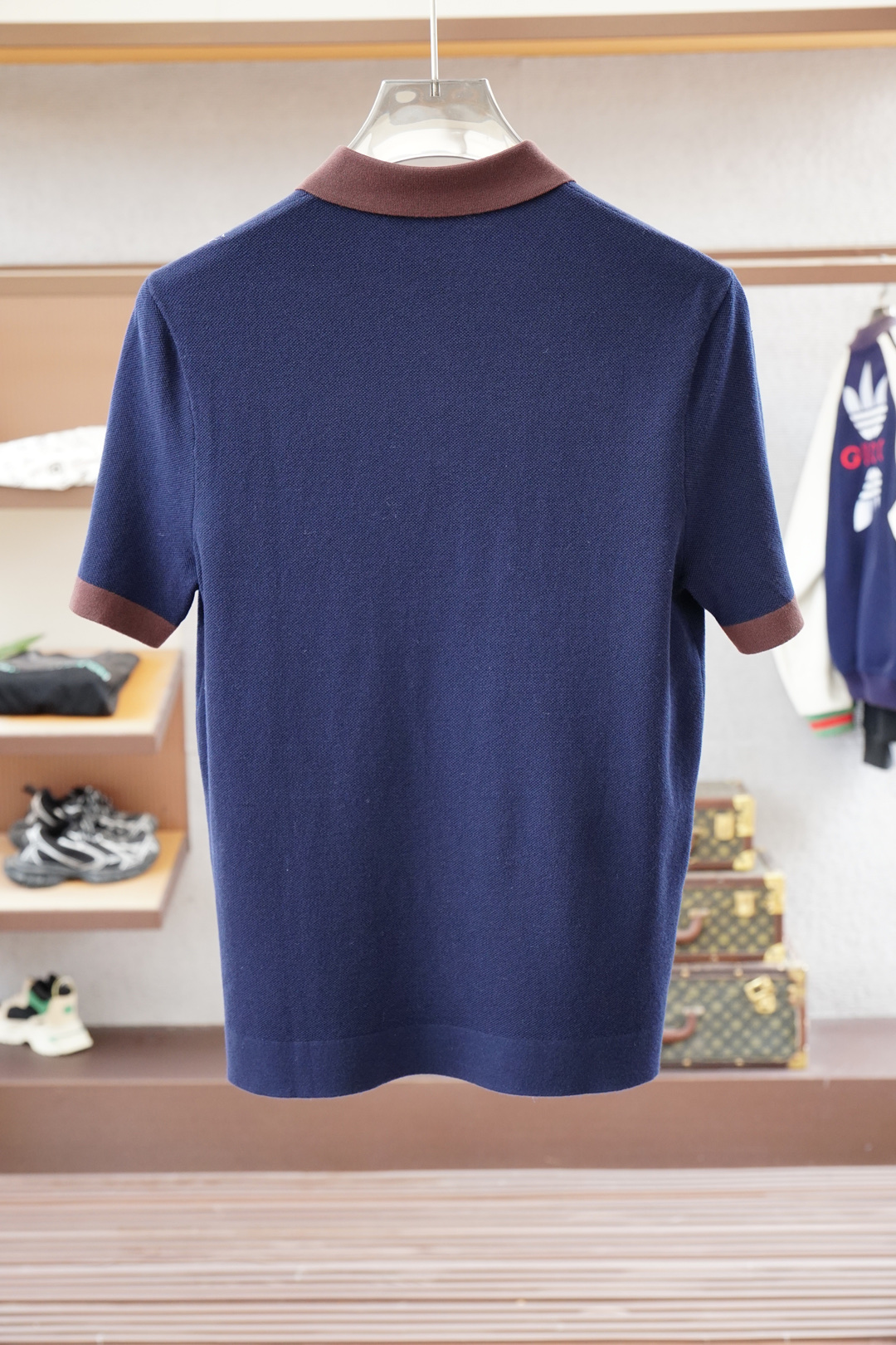 Prada普拉达/🍐2025ss秋冬专柜同款同步上新短袖醋酸天丝羊毛针织面料 一体起脚针织 高端人士必备