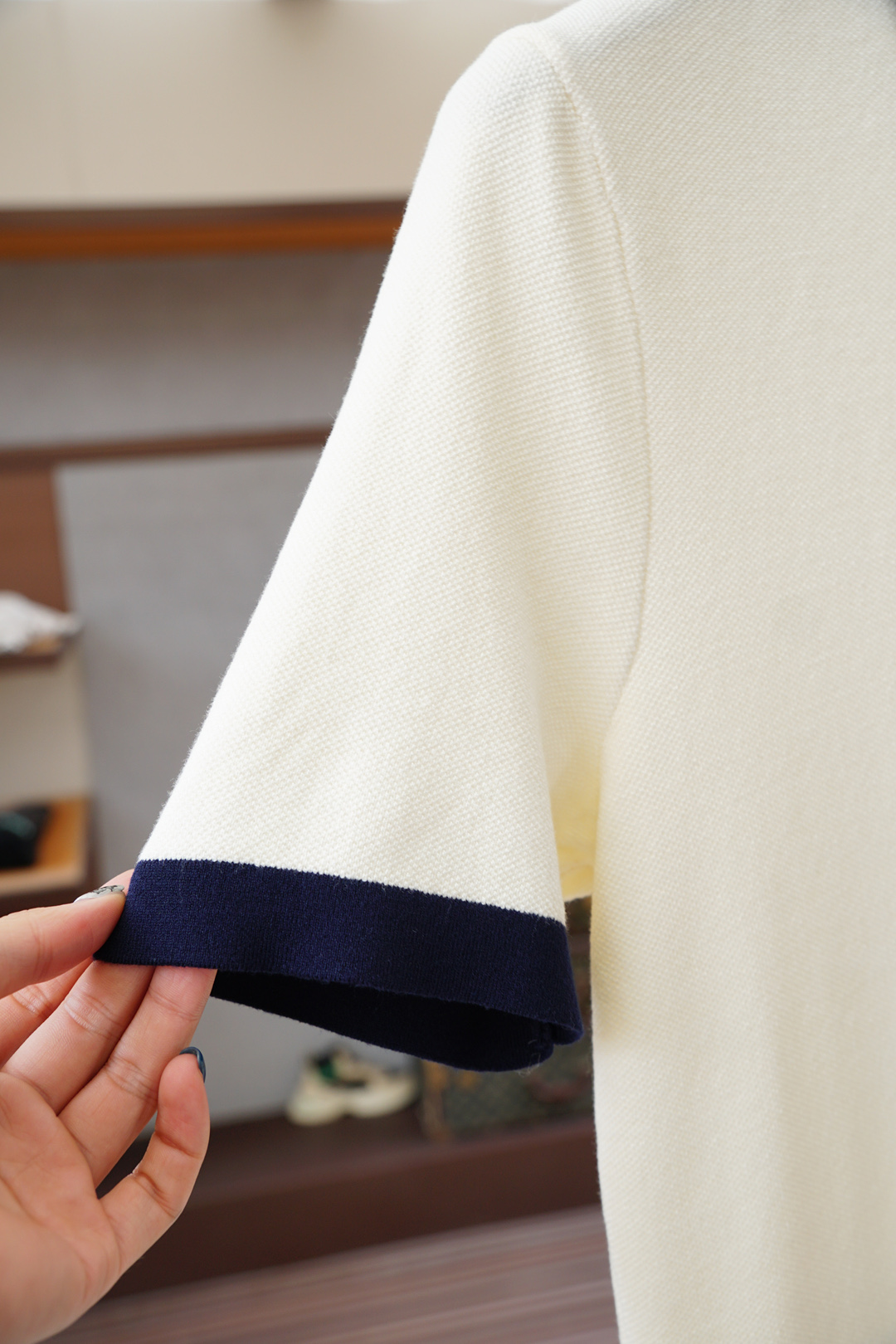 Prada普拉达-🍐2025ss秋冬专柜同款同步上新短袖醋酸天丝羊毛针织面料 一体起脚针织 高端人士必备