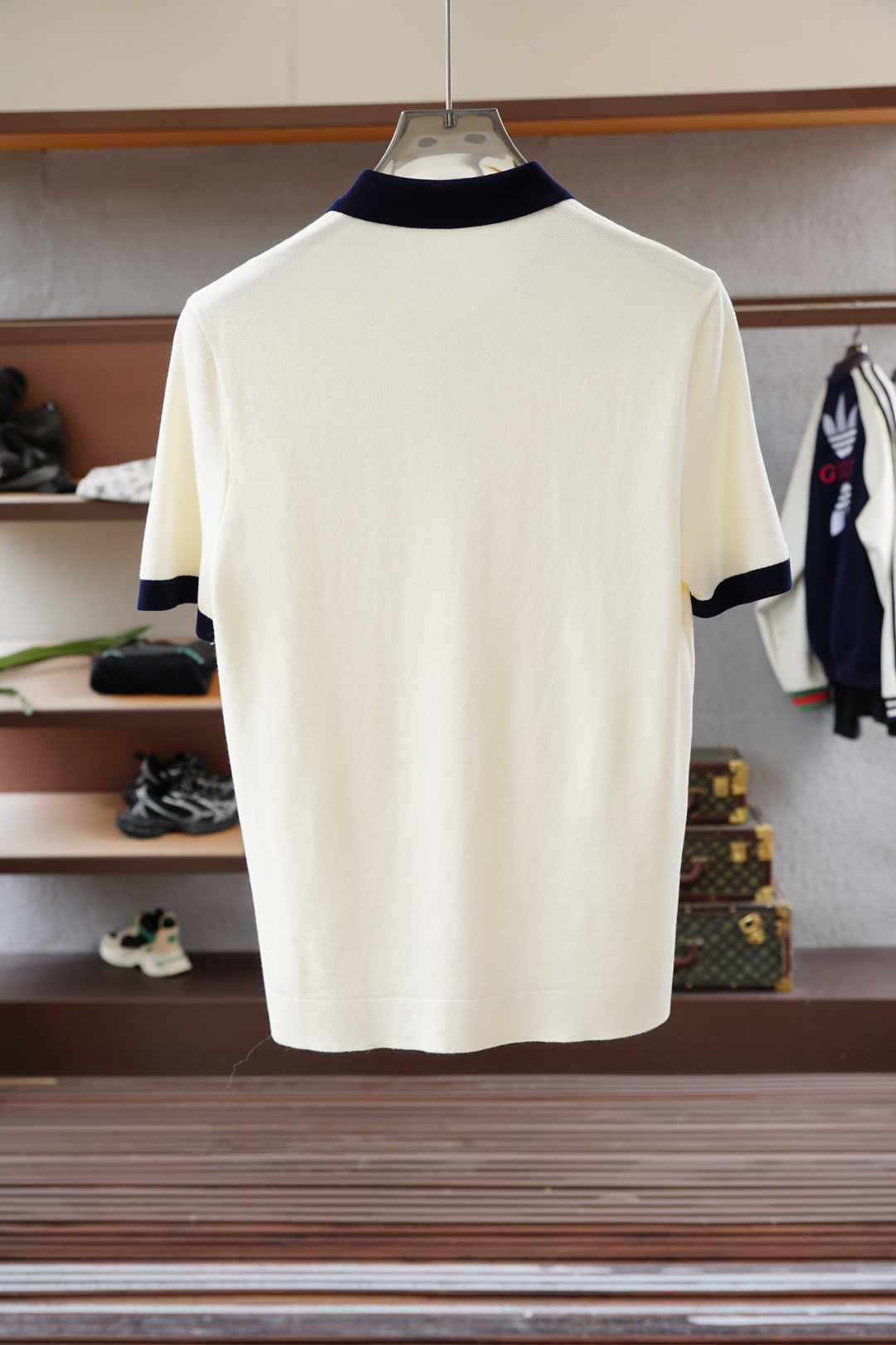 Prada普拉达-🍐2025ss秋冬专柜同款同步上新短袖醋酸天丝羊毛针织面料 一体起脚针织 高端人士必备