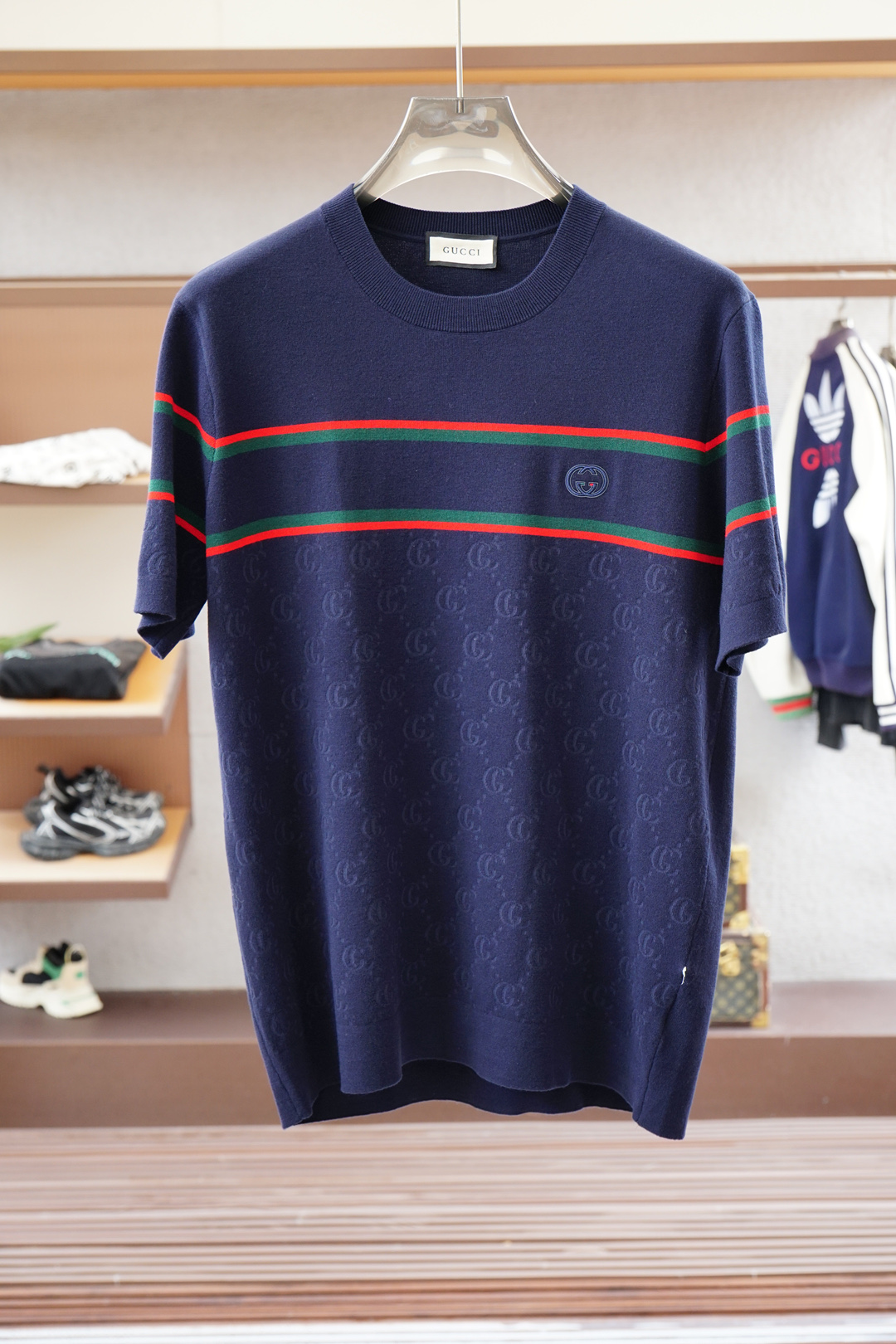 Gucci 古奇🍐2025ss秋冬专柜同款同步上新打底短袖醋酸天丝羊毛针织面料 一体起脚针织 高端人士必