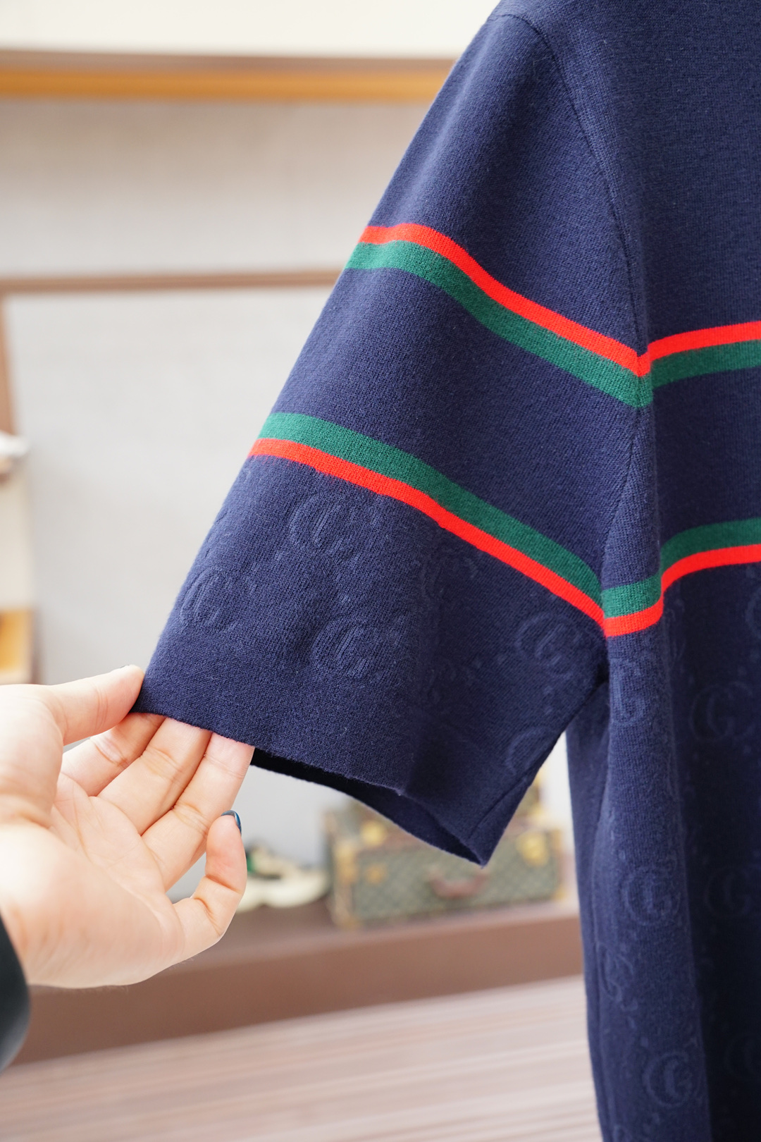 Gucci 古奇🍐2025ss秋冬专柜同款同步上新打底短袖醋酸天丝羊毛针织面料 一体起脚针织 高端人士必