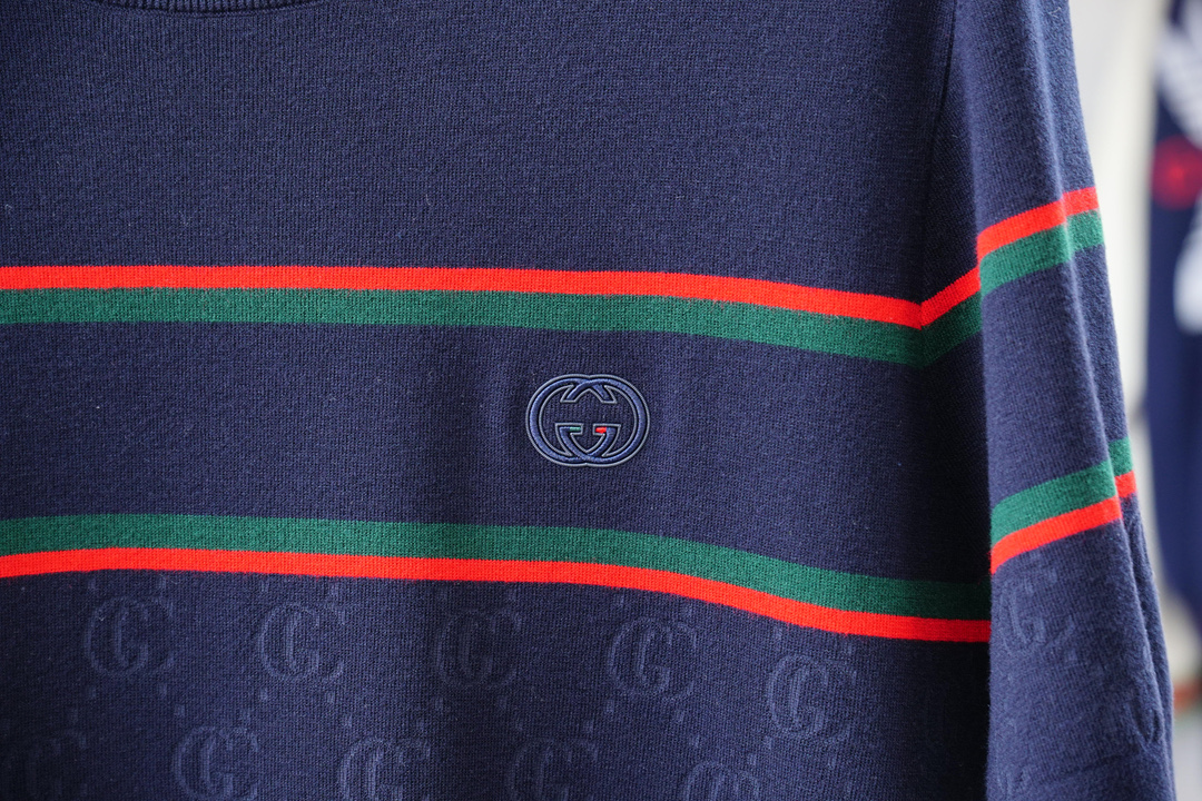 Gucci 古奇🍐2025ss秋冬专柜同款同步上新打底短袖醋酸天丝羊毛针织面料 一体起脚针织 高端人士必