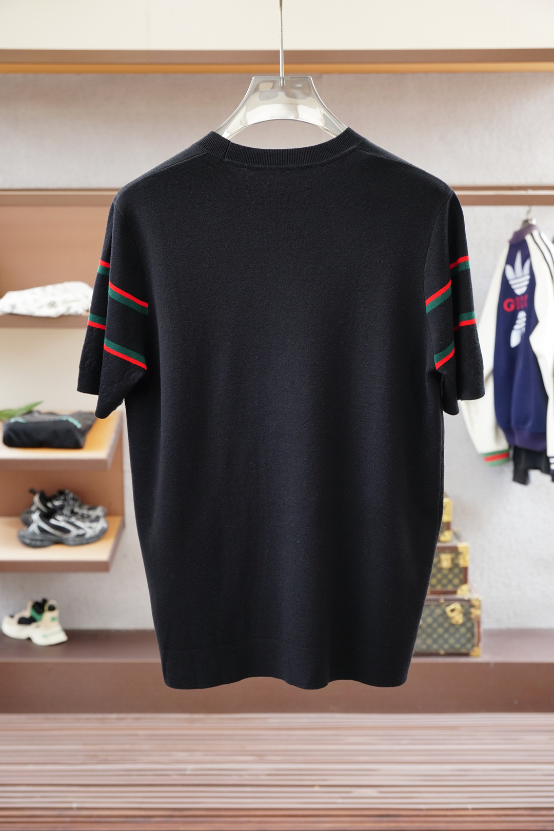 Gucci 古奇🍐2025ss秋冬专柜同款同步上新打底短袖醋酸天丝羊毛针织面料 一体起脚针织 高端人士必