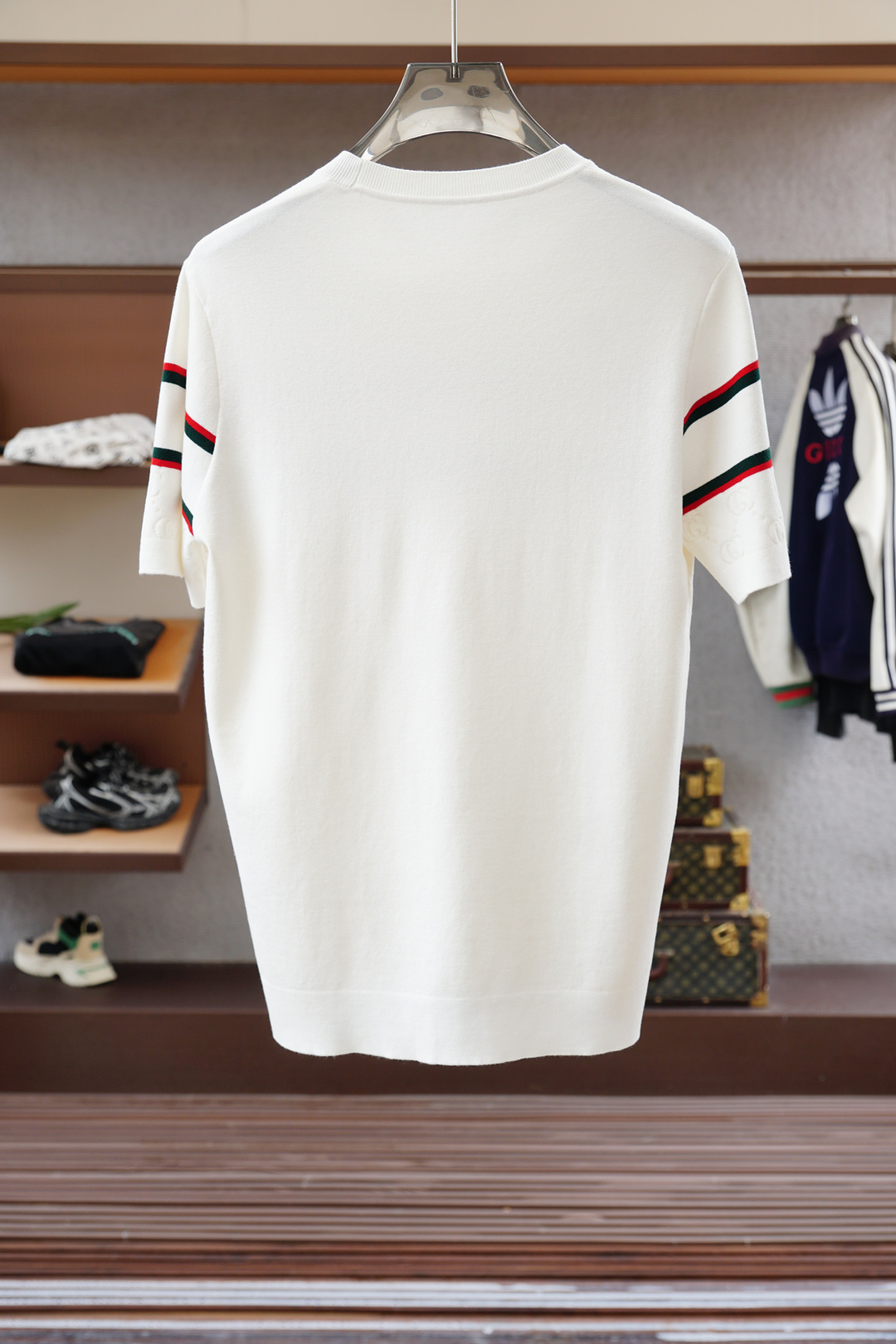 Gucci 古奇🍐2025ss秋冬专柜同款同步上新打底短袖醋酸天丝羊毛针织面料 一体起脚针织 高端人士必