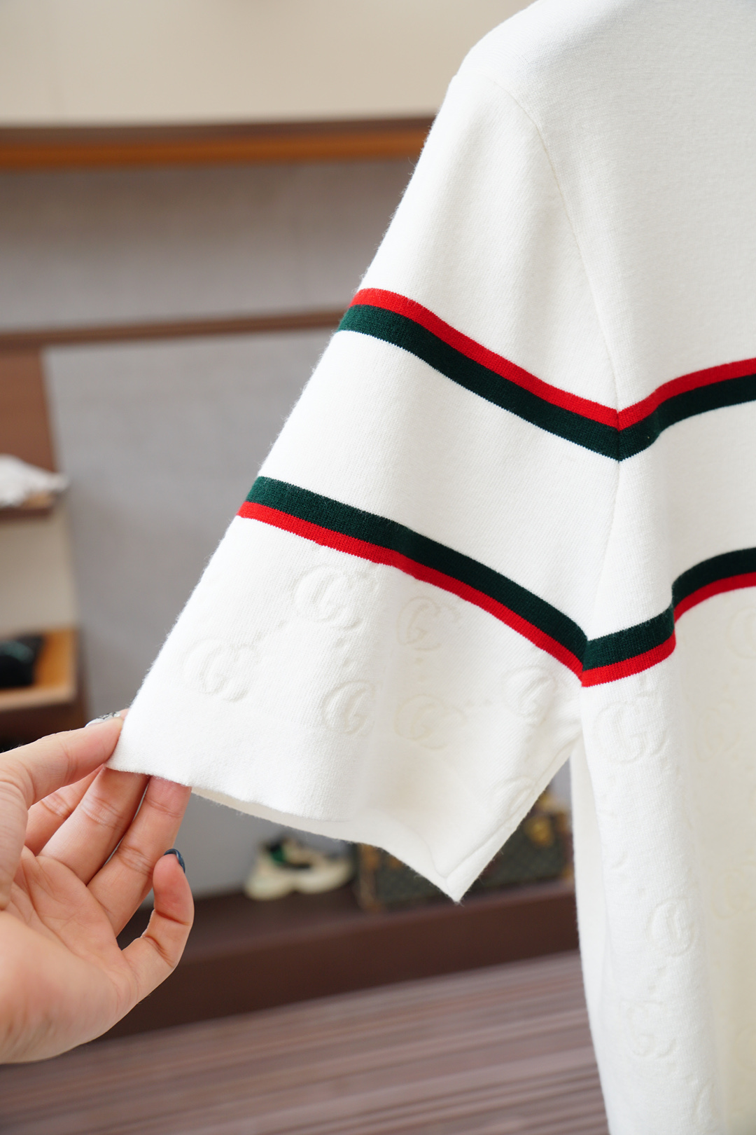 Gucci 古奇🍐2025ss秋冬专柜同款同步上新打底短袖醋酸天丝羊毛针织面料 一体起脚针织 高端人士必