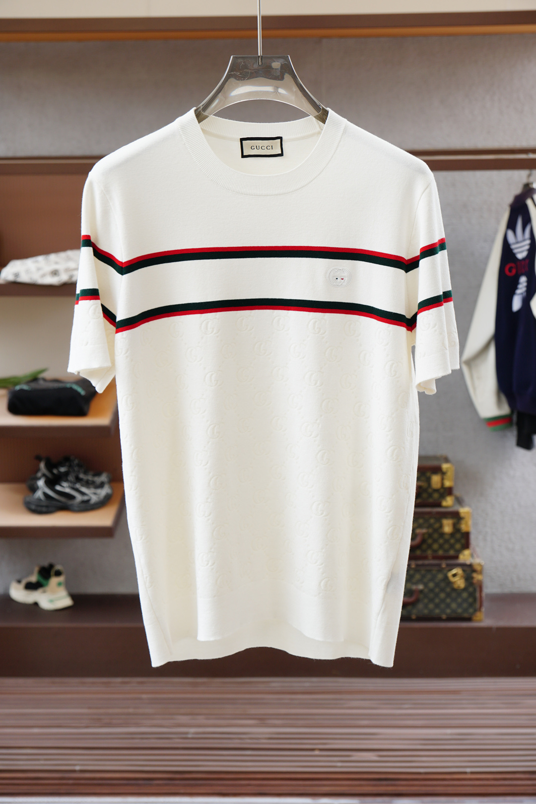 Gucci 古奇🍐2025ss秋冬专柜同款同步上新打底短袖醋酸天丝羊毛针织面料 一体起脚针织 高端人士必