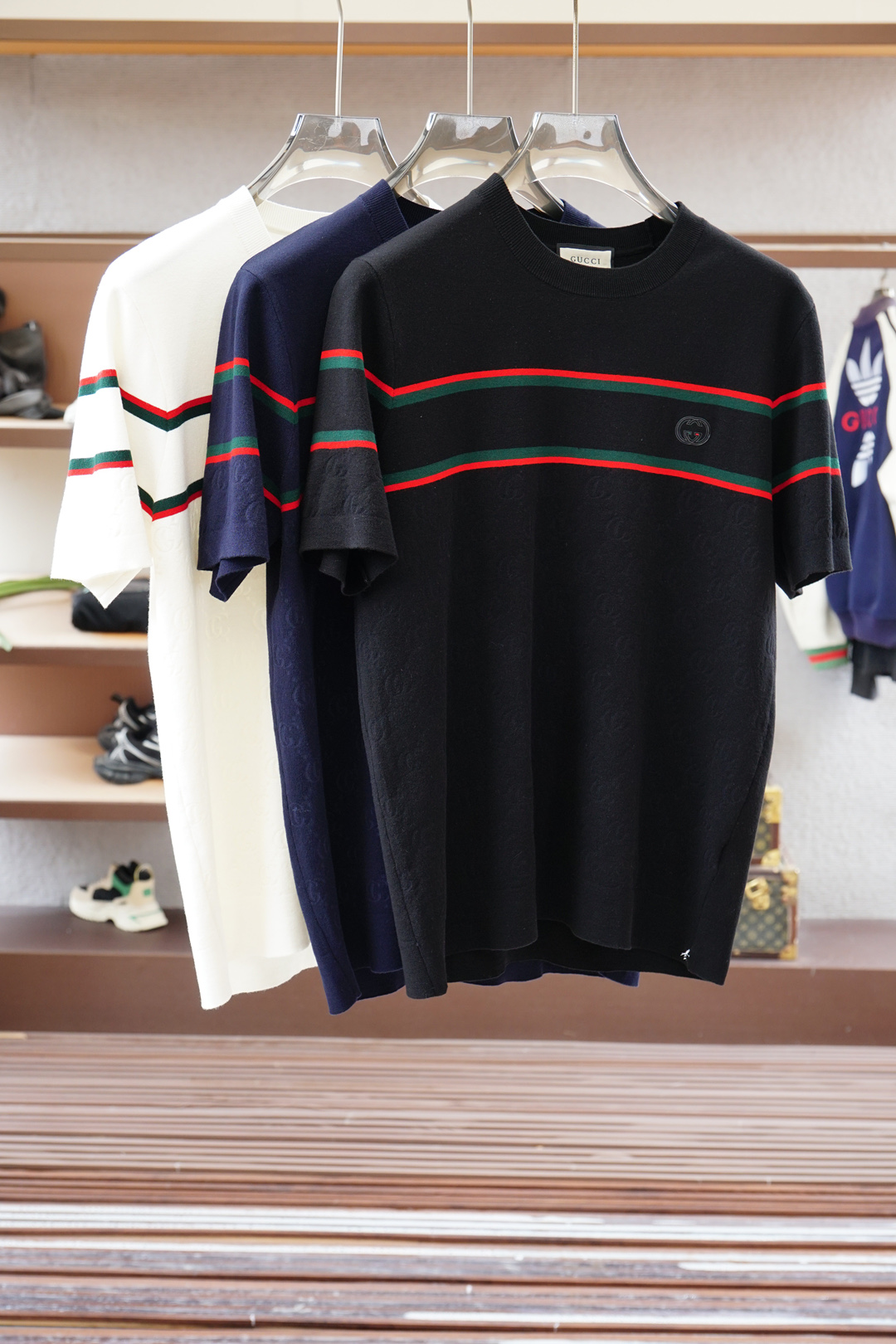 Gucci 古奇🍐2025ss秋冬专柜同款同步上新打底短袖醋酸天丝羊毛针织面料 一体起脚针织 高端人士必