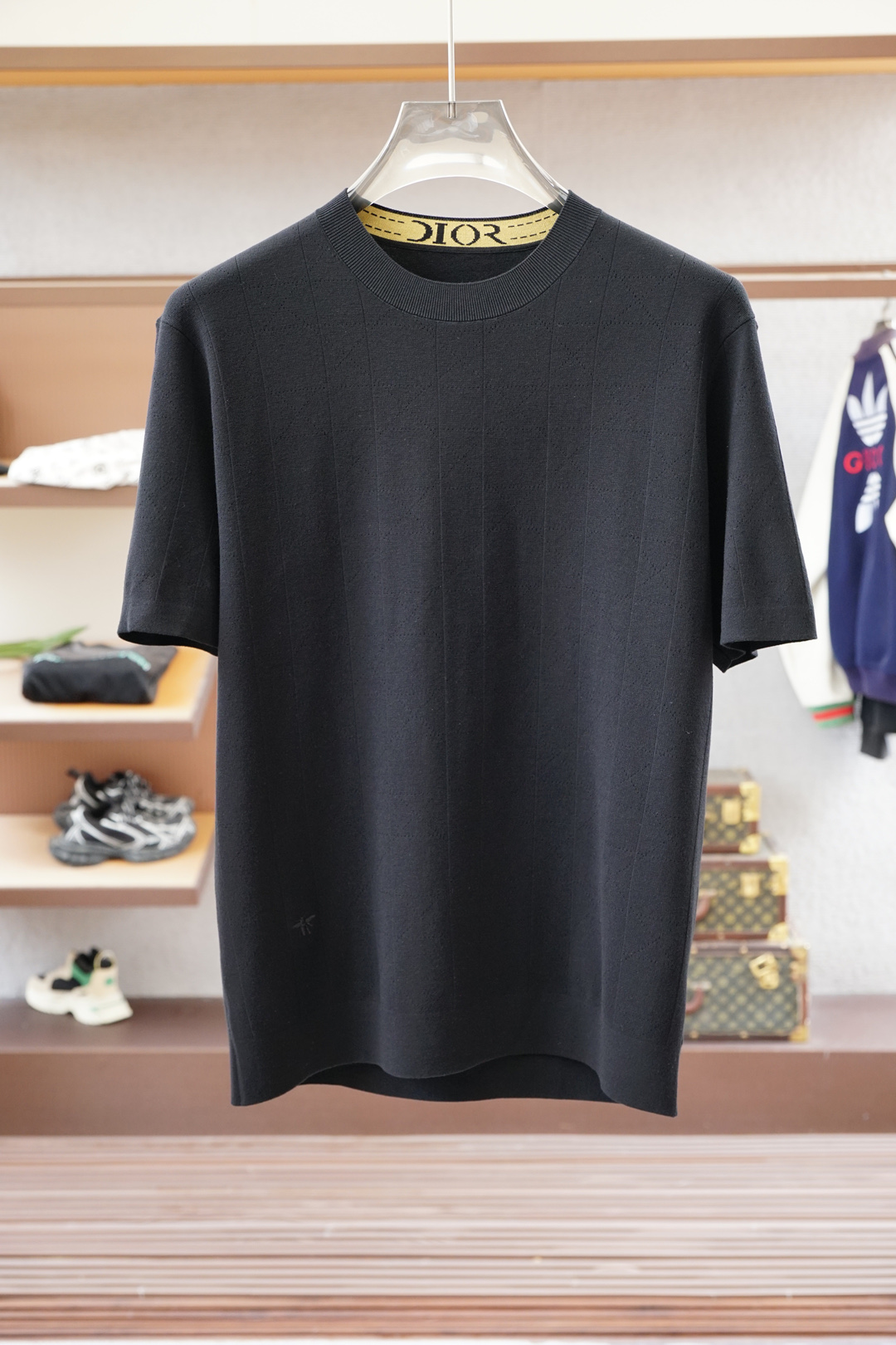 Dior 迪奥-🍐2025ss秋冬专柜同款同步上新打底短袖醋酸天丝羊毛针织面料 一体起脚针织 高端人士必