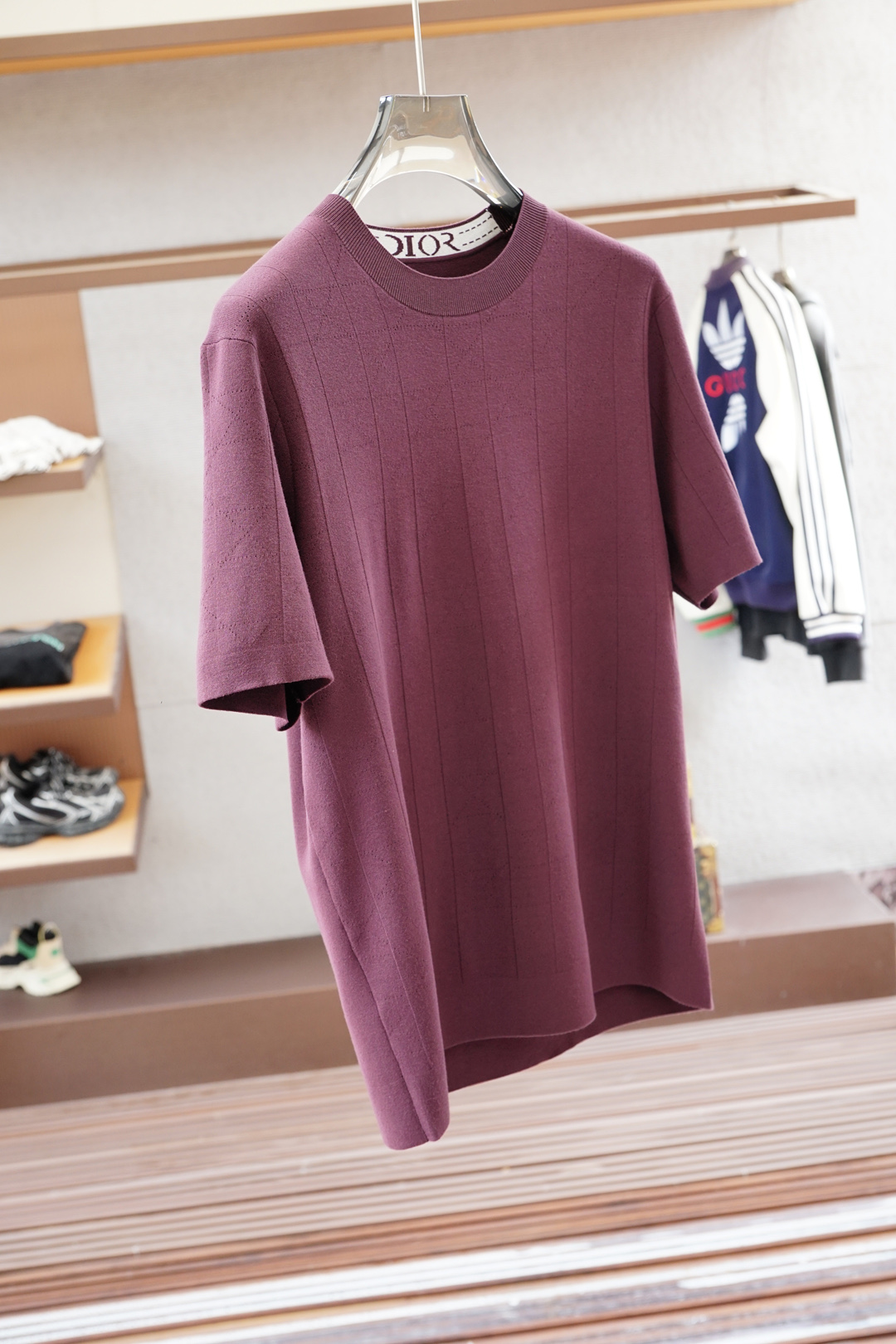 Dior 迪奥-🍐2025ss秋冬专柜同款同步上新打底短袖醋酸天丝羊毛针织面料 一体起脚针织 高端人士必