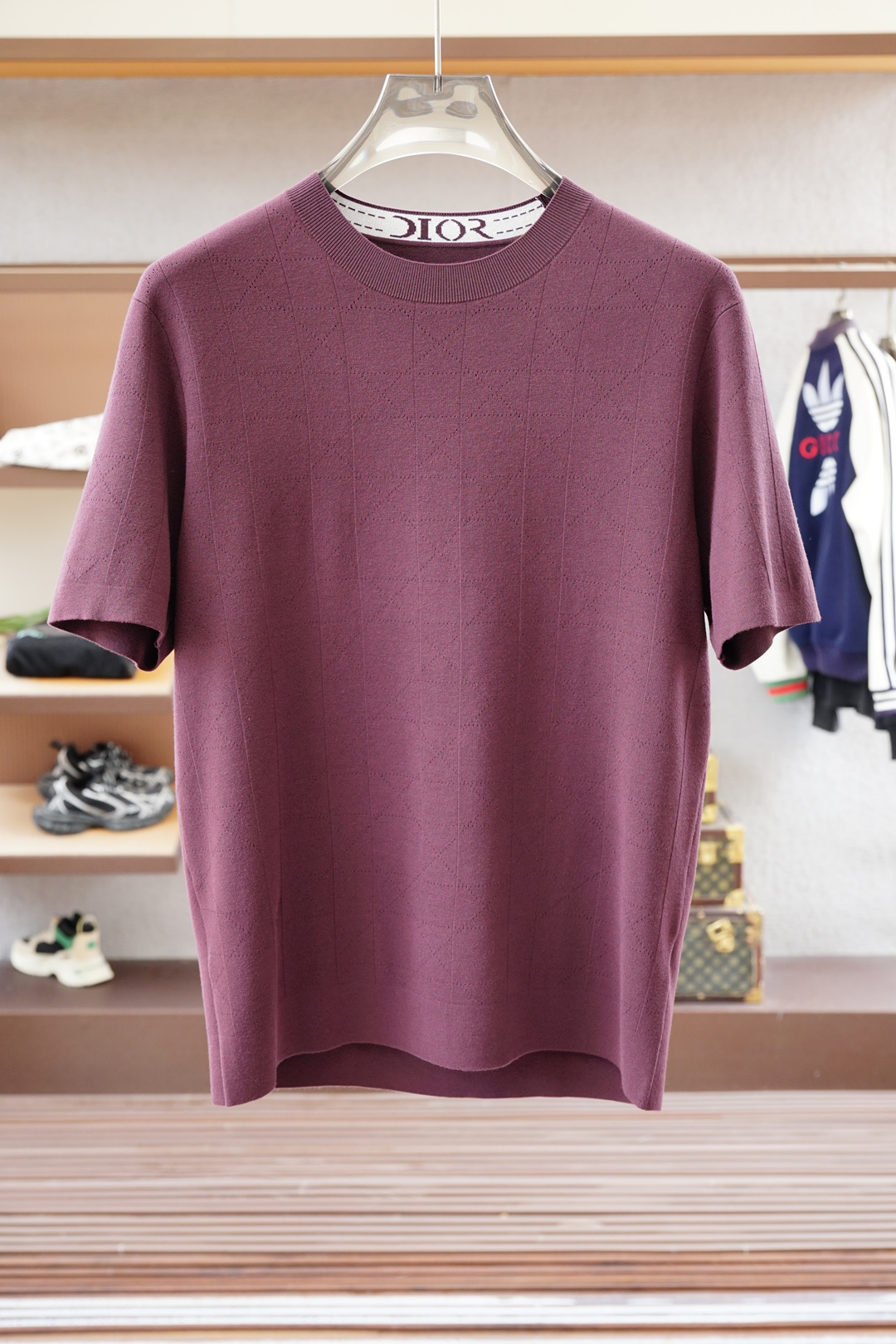 Dior 迪奥-🍐2025ss秋冬专柜同款同步上新打底短袖醋酸天丝羊毛针织面料 一体起脚针织 高端人士必