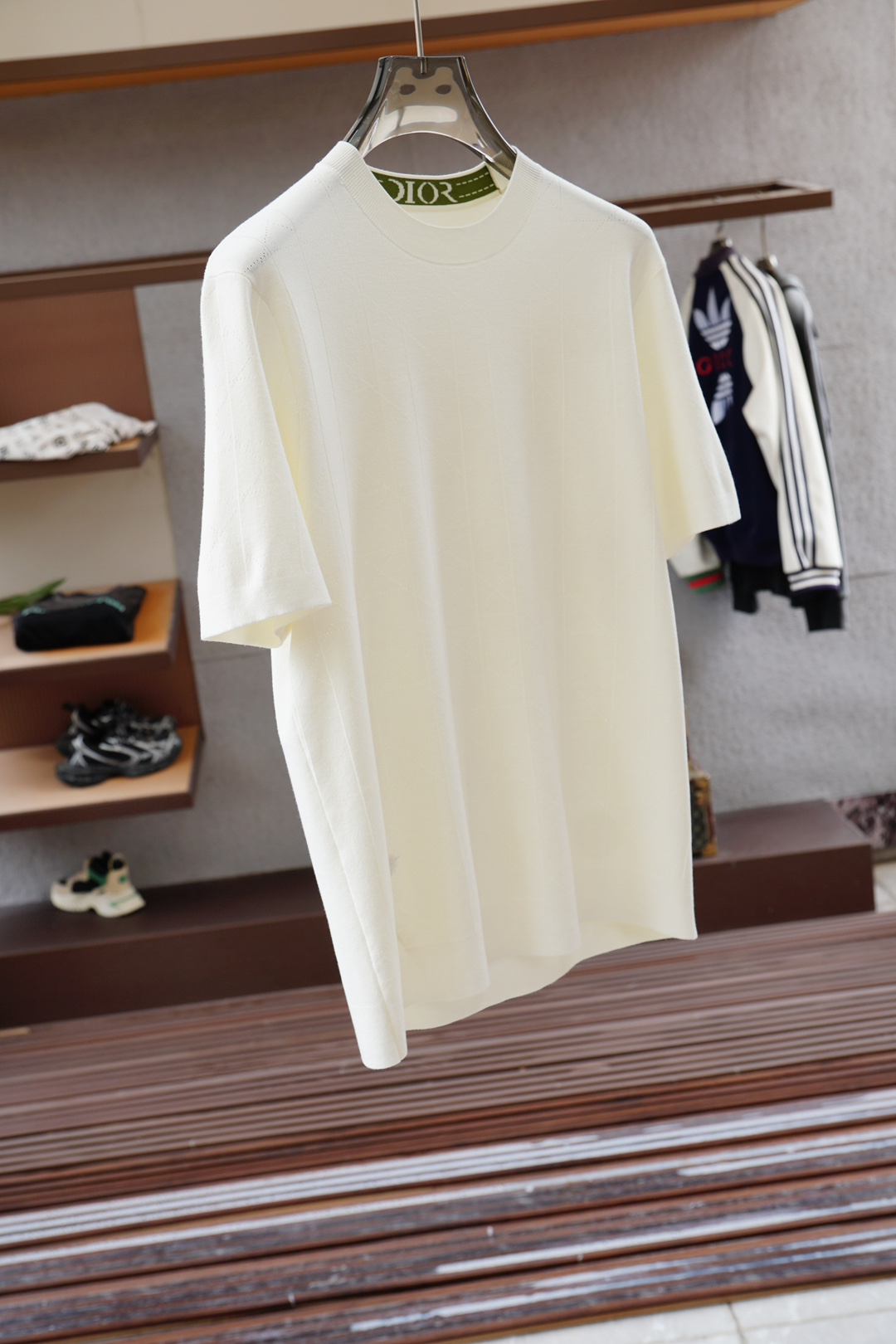 Dior 迪奥-🍐2025ss秋冬专柜同款同步上新打底短袖醋酸天丝羊毛针织面料 一体起脚针织 高端人士必