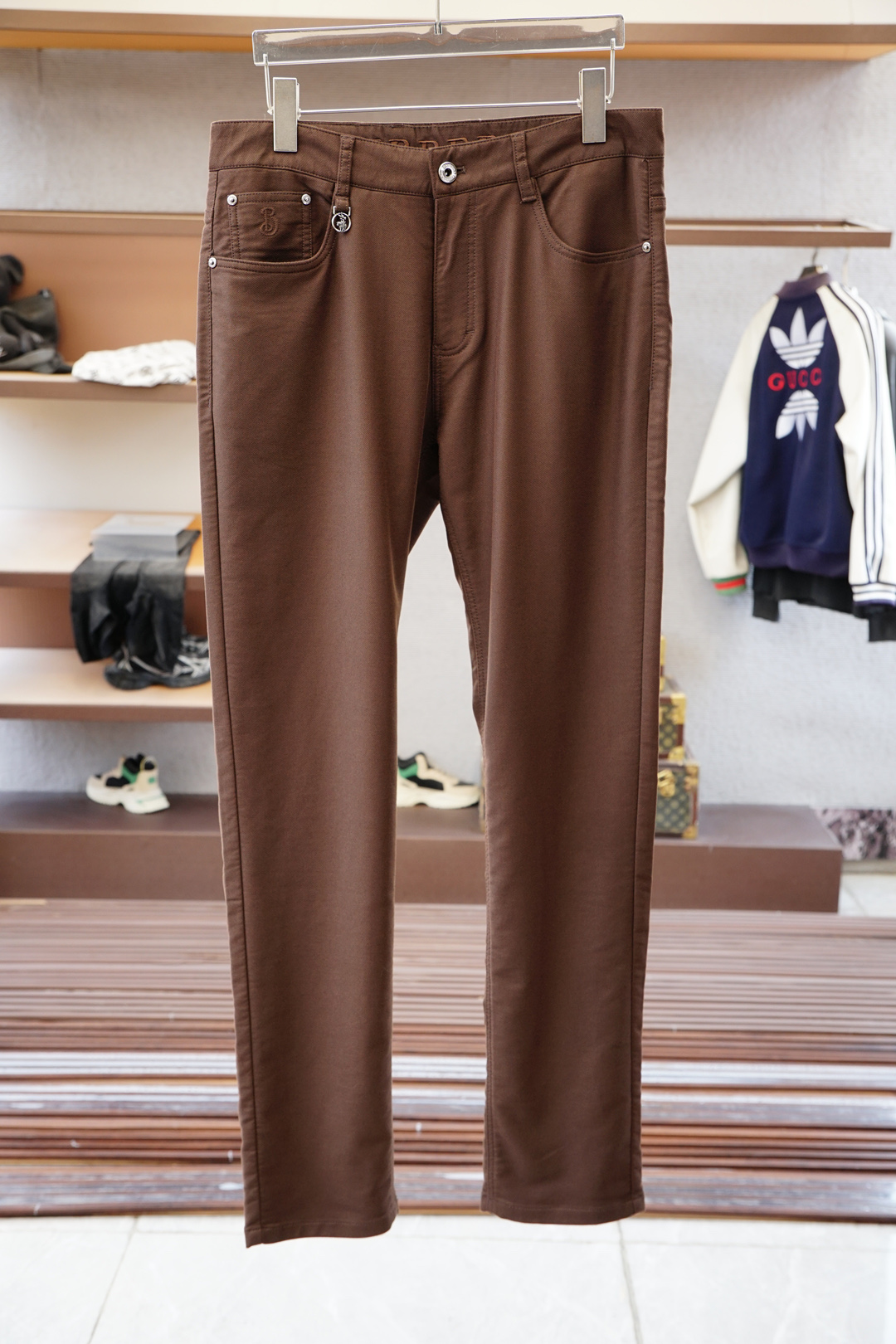 BBR巴宝莉-新款来袭🔥秋冬新款休闲西裤，高端定制系列。进口高密度纯棉工艺舒适柔软亲肤，笔挺不易起皱，简