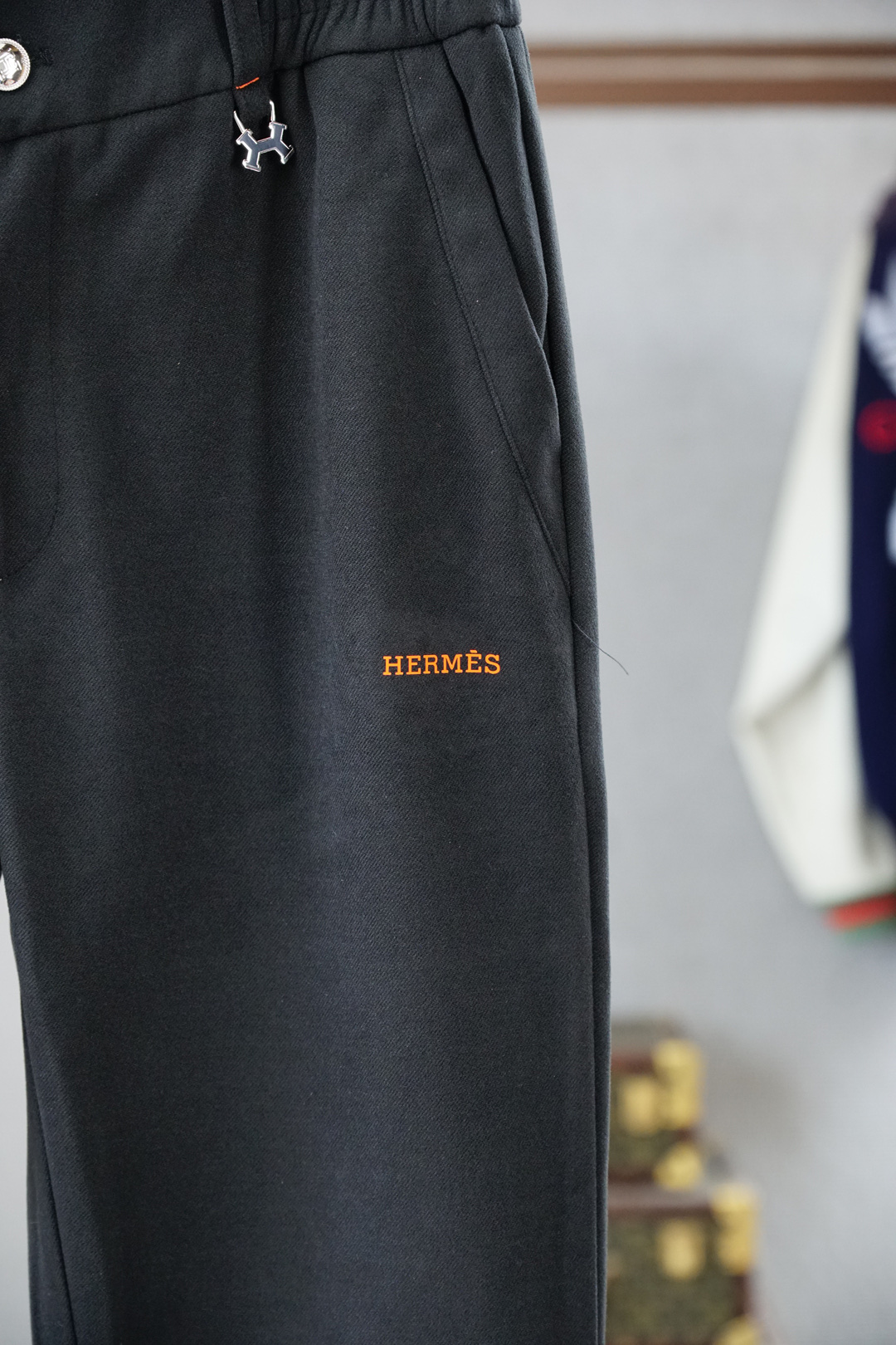 爱马仕-HERM2025秋冬羊毛裤 最新经典系列男士羊毛休闲裤！采用客供面料，柔软细腻，手感绝佳！品牌格