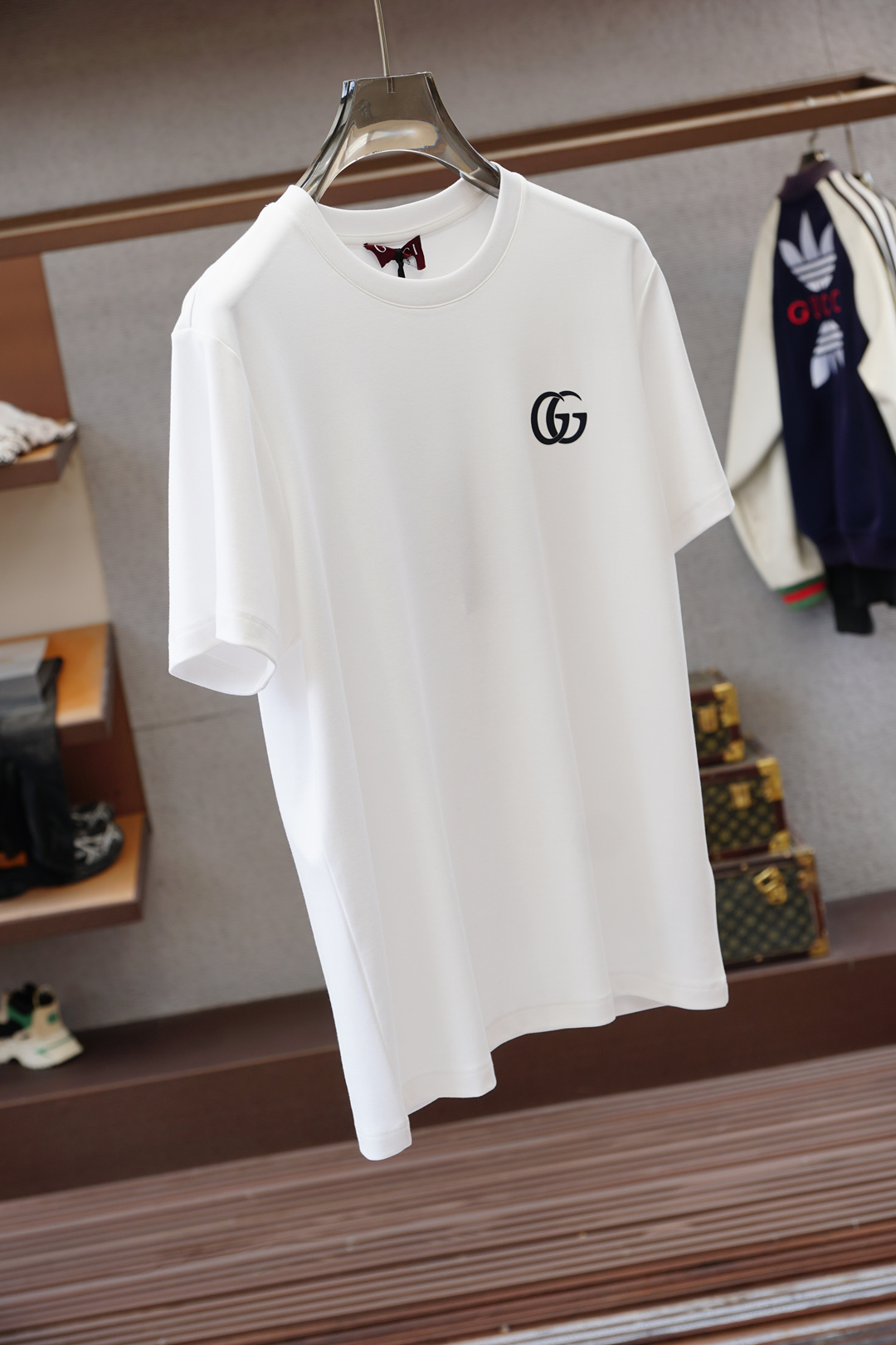 Gucci古奇/👾高级成衣 2025秋冬打底系列！熟男 轻熟男 最爱款式 最经典净色通勤百搭帅气的圆领短