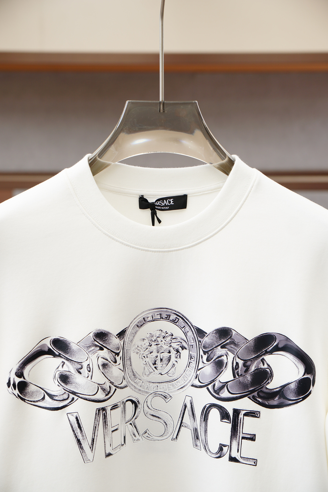 2025秋冬系列上👾Versace-范思哲-套头圆领卫衣 纯色LOGO搭配刺绣🪡大标 高端大气经典系列，