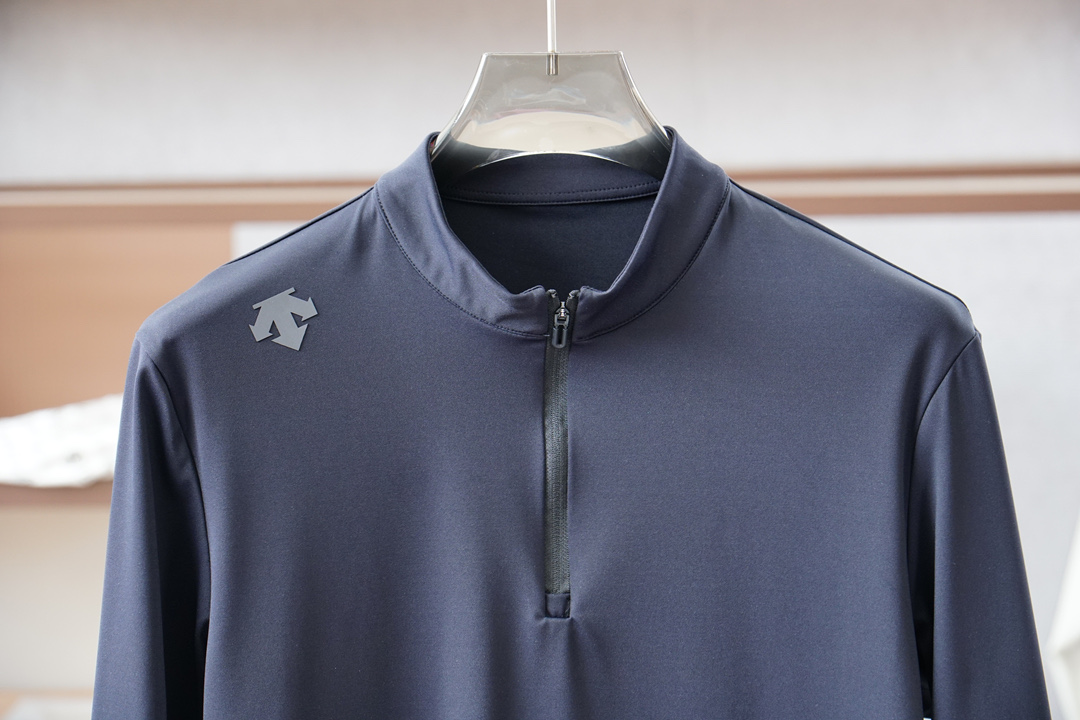 迪桑特-2025秋冬系列上新🍉 长袖Polo 衬衫，奢华经典元素设计！采用舒适透气针织面料🔥属于入柜级别