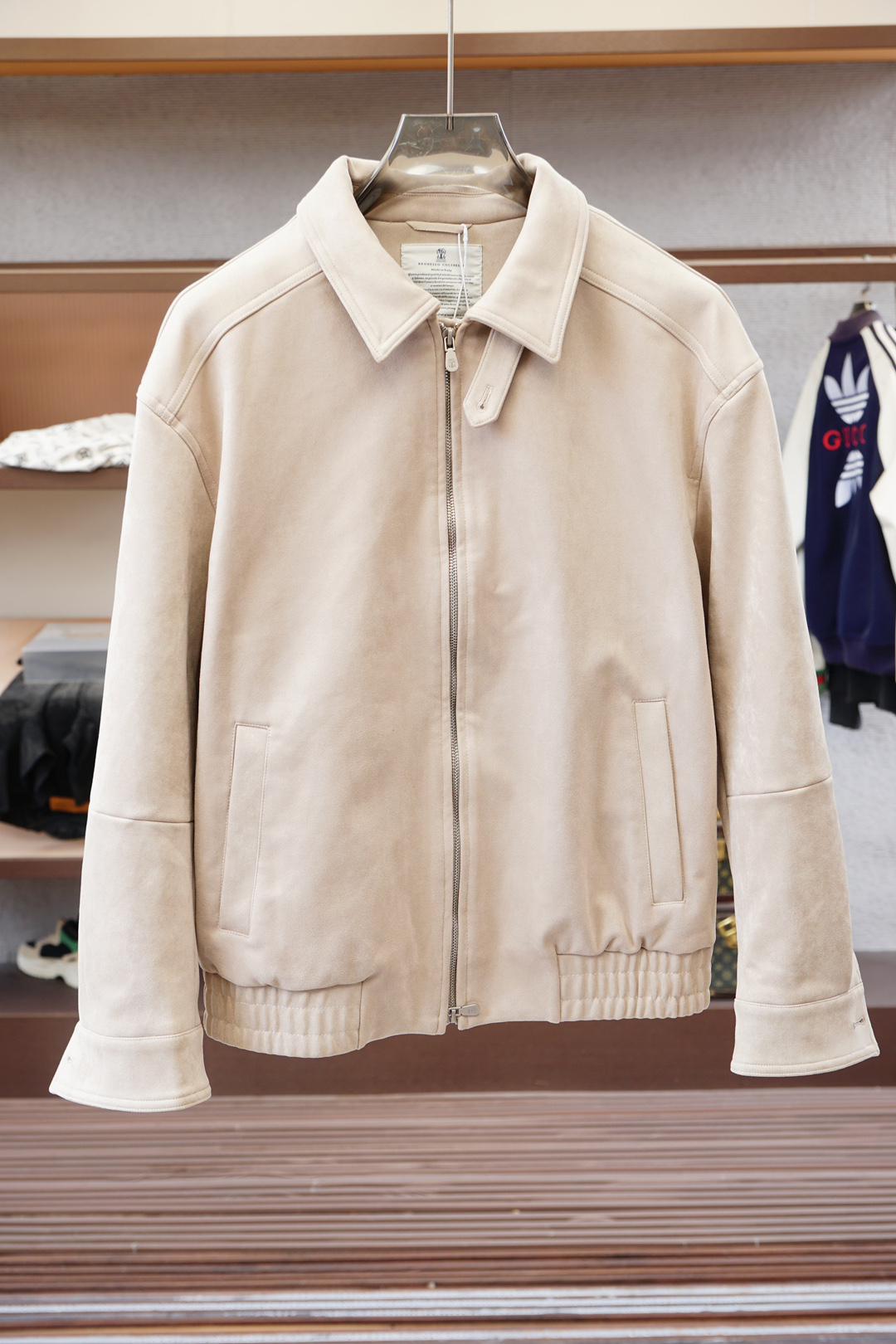 BC-2025SS早秋新款麂皮绒占领夹克🔴男士经典字母皮衣夹克外套！贸易公司渠道稀出，领先官网发售！男士