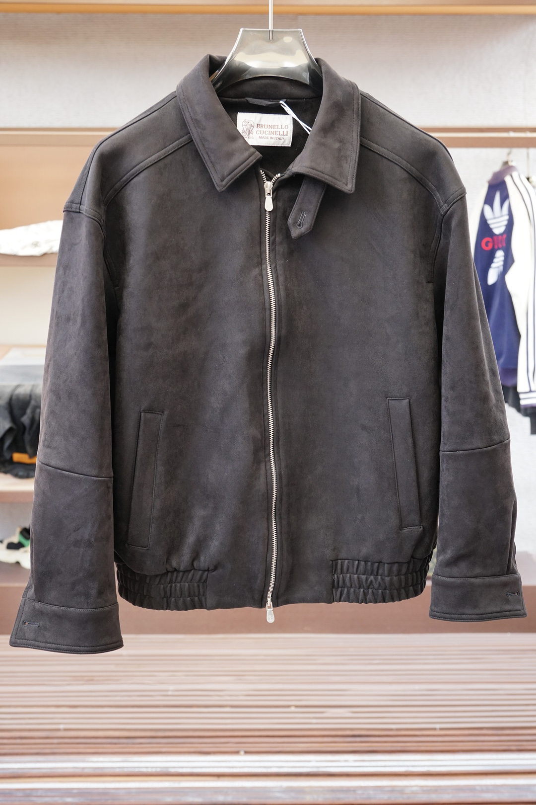 BC-2025SS早秋新款麂皮绒占领夹克🔴男士经典字母皮衣夹克外套！贸易公司渠道稀出，领先官网发售！男士