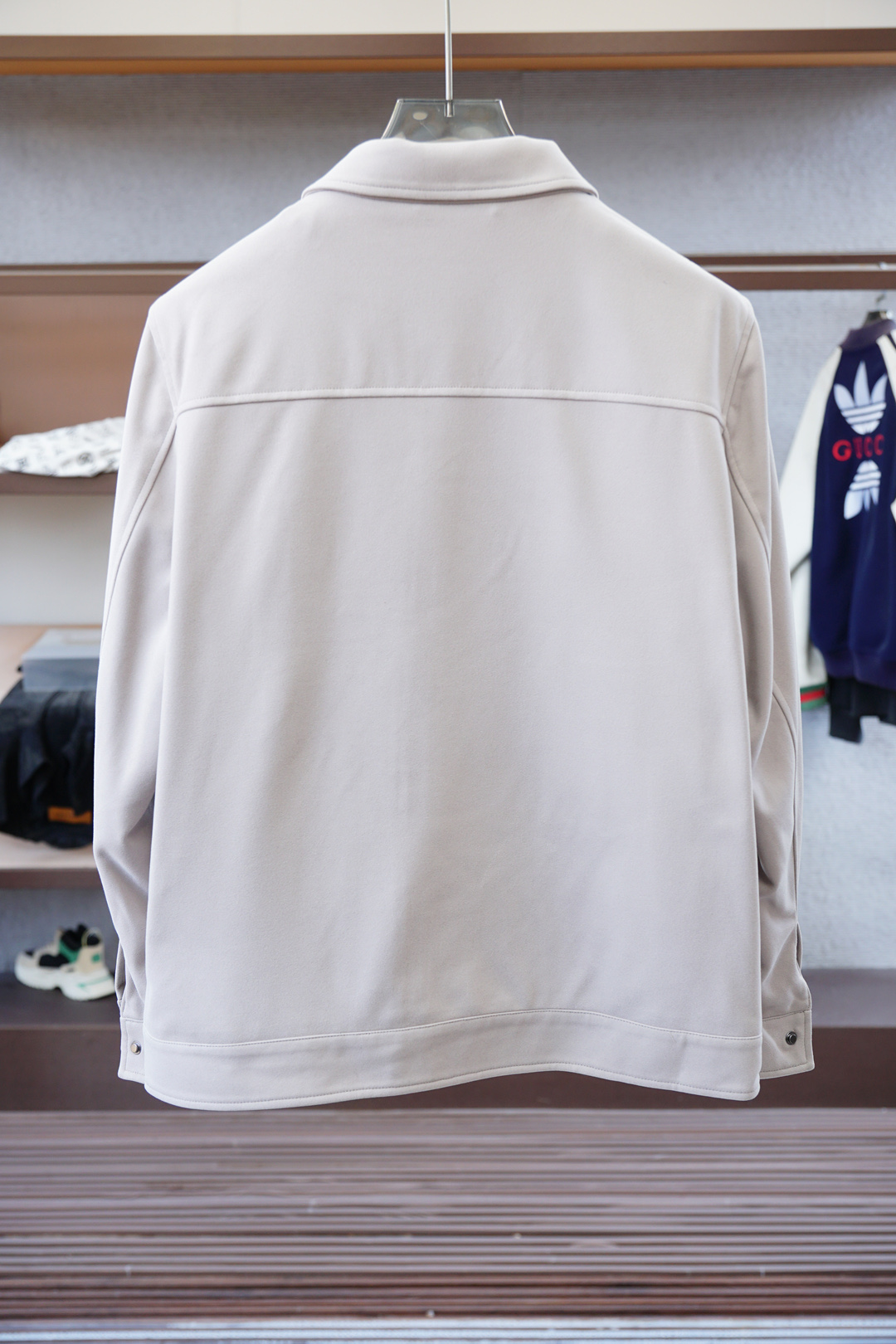 lP🆕-2025SS早秋新款仿麂皮绒占领夹克，男士经典字母皮衣夹克外套！贸易公司渠道稀出，领先官网发售！