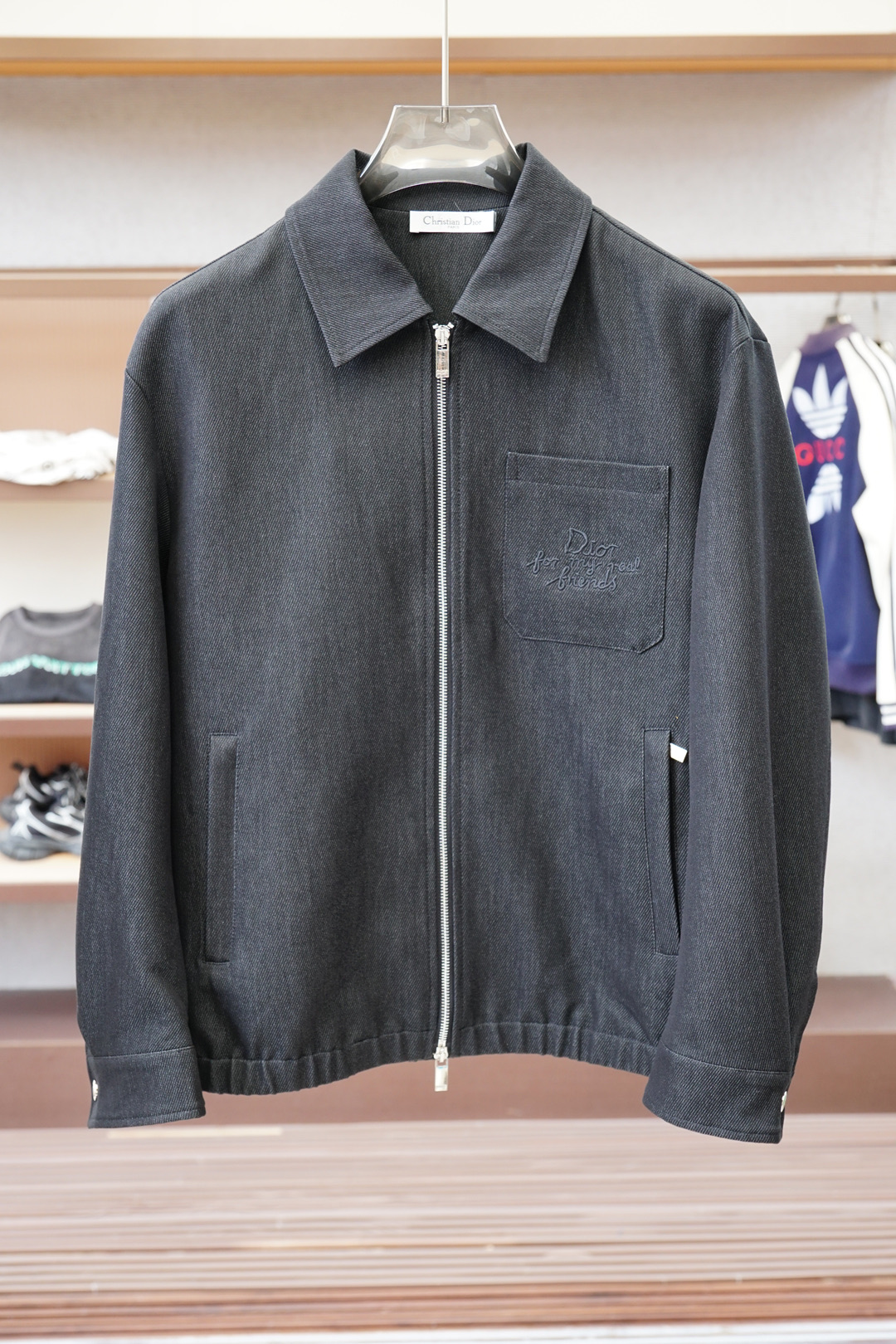 Dior迪奥/2025家族男士时装款商务休闲羊毛立领外套/贸易公司渠道货，纯血统品质，殿堂级品鉴产物！早