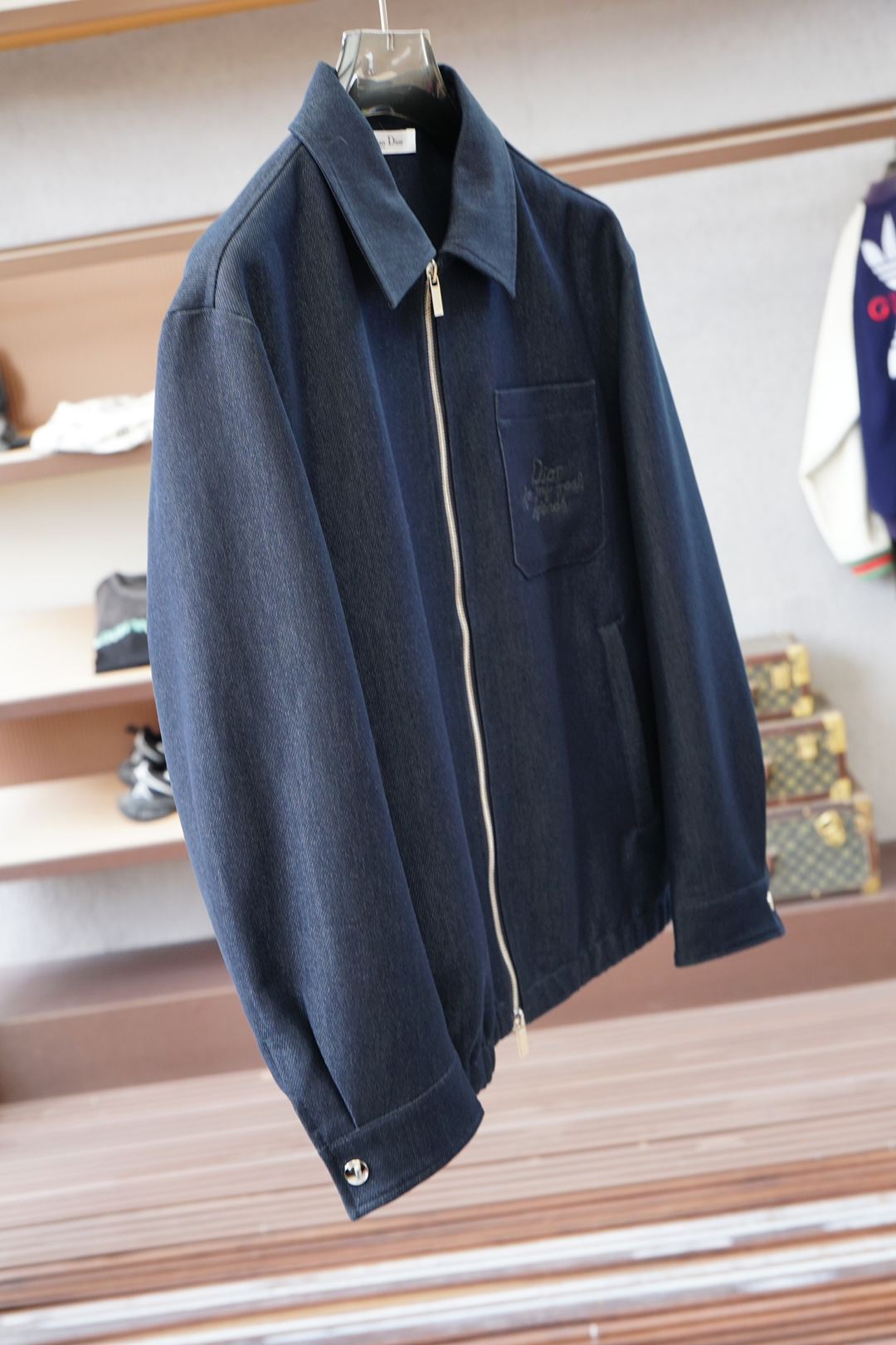 Dior迪奥/2025家族男士时装款商务休闲羊毛立领外套/贸易公司渠道货，纯血统品质，殿堂级品鉴产物！早