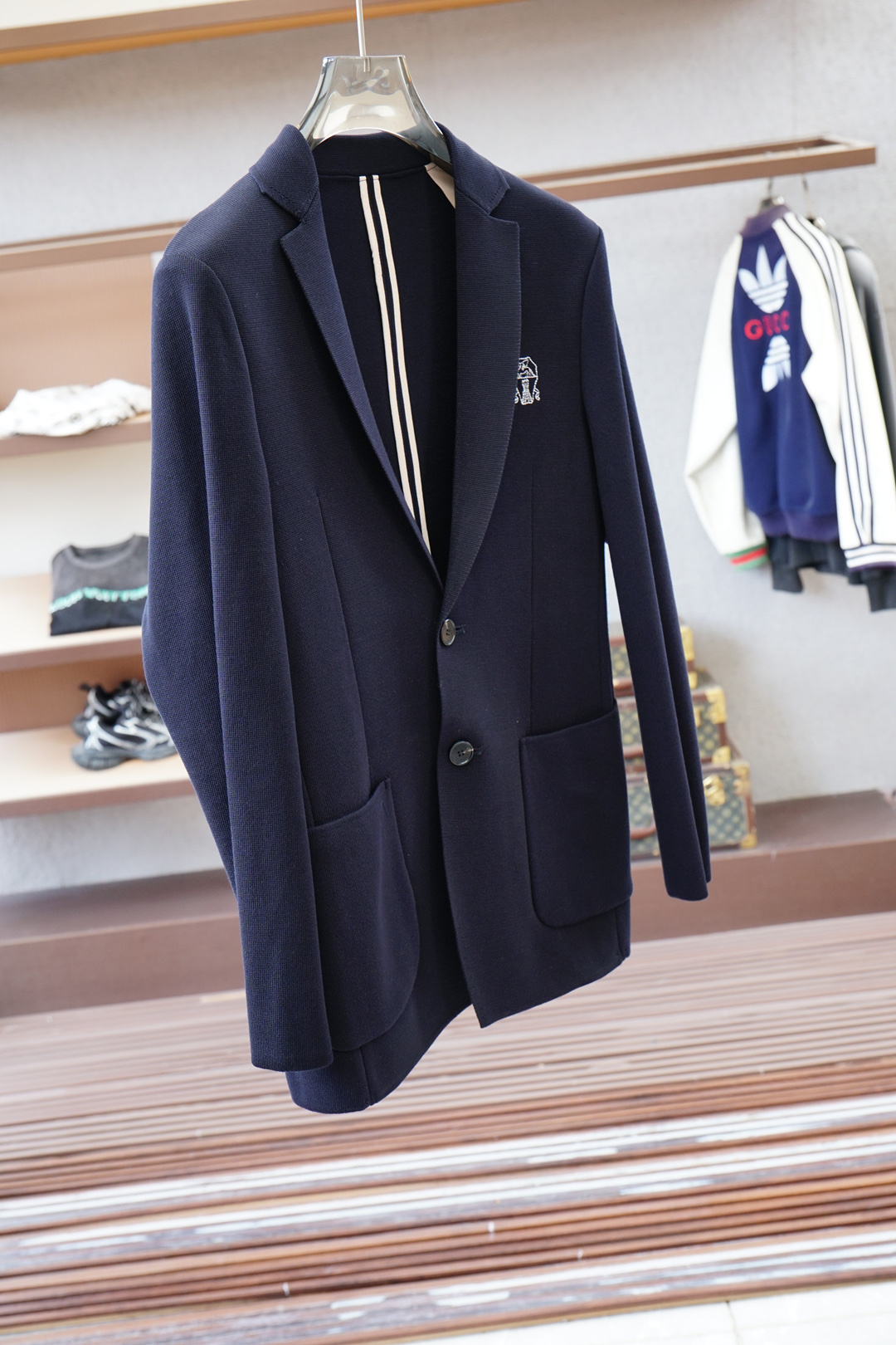 ,BC/家族男士时装款商务休闲针织羊毛西服,贸易公司渠道货,纯血统品质,殿堂级品鉴产物!早秋秀场系列,经