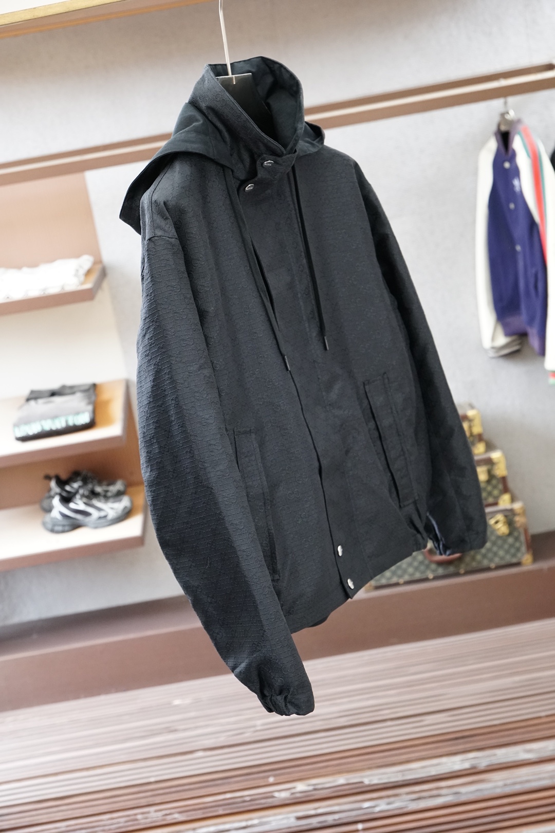 Gucci古奇/2026早春新款外套，官网1.1顶级打造，进口提花双G面料，细节面料，五金，1.1开模定