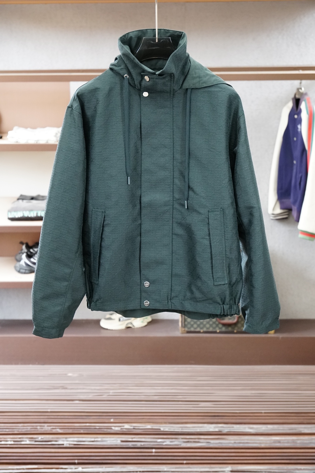 Gucci古奇/2026早春新款外套，官网1.1顶级打造，进口提花双G面料，细节面料，五金，1.1开模定