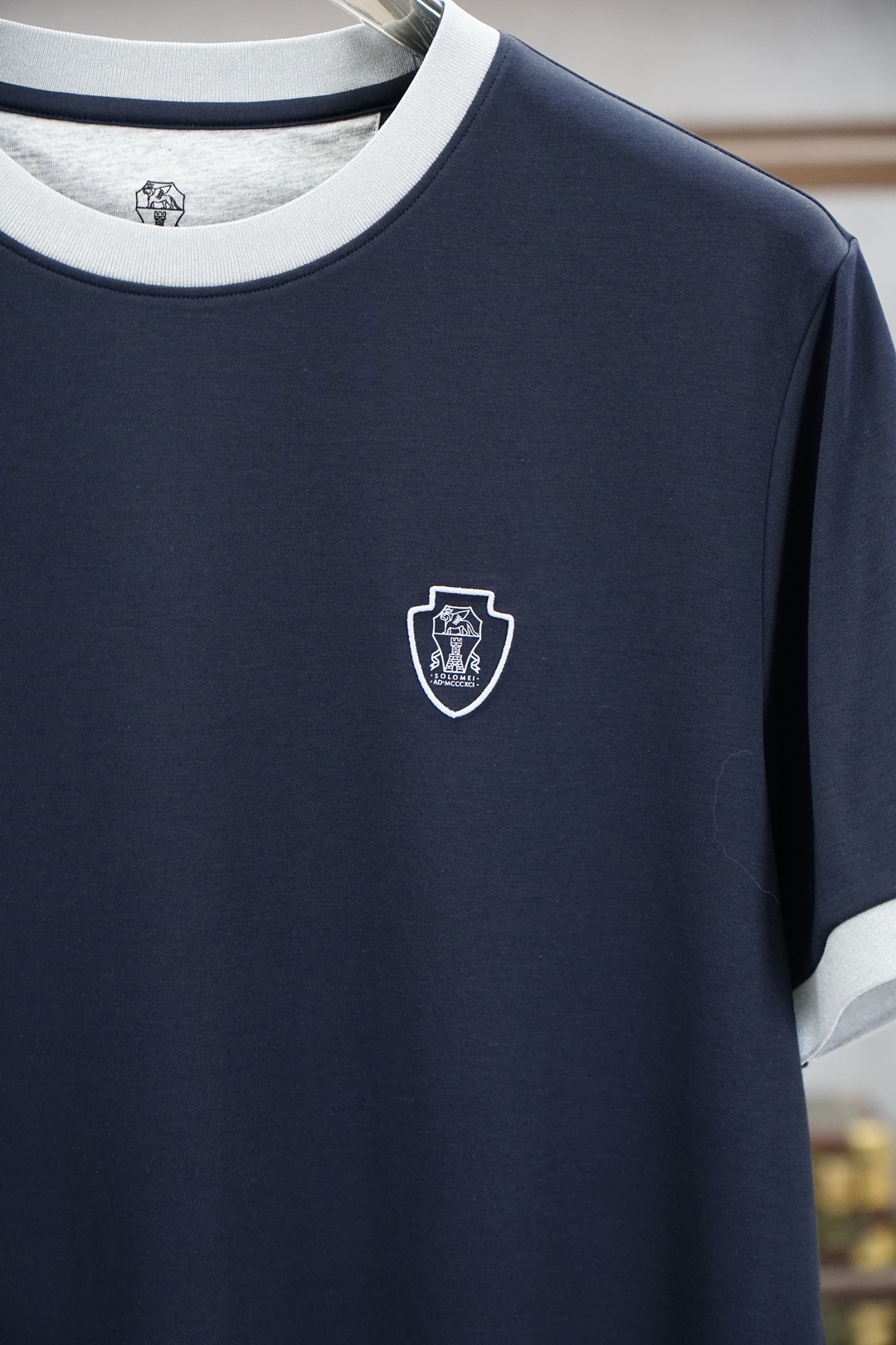 BC，SS26春夏新品小胸前字母印花短袖T恤设计彰显品牌辨识度，采用高支数高密度80支双股丝光棉，上身舒