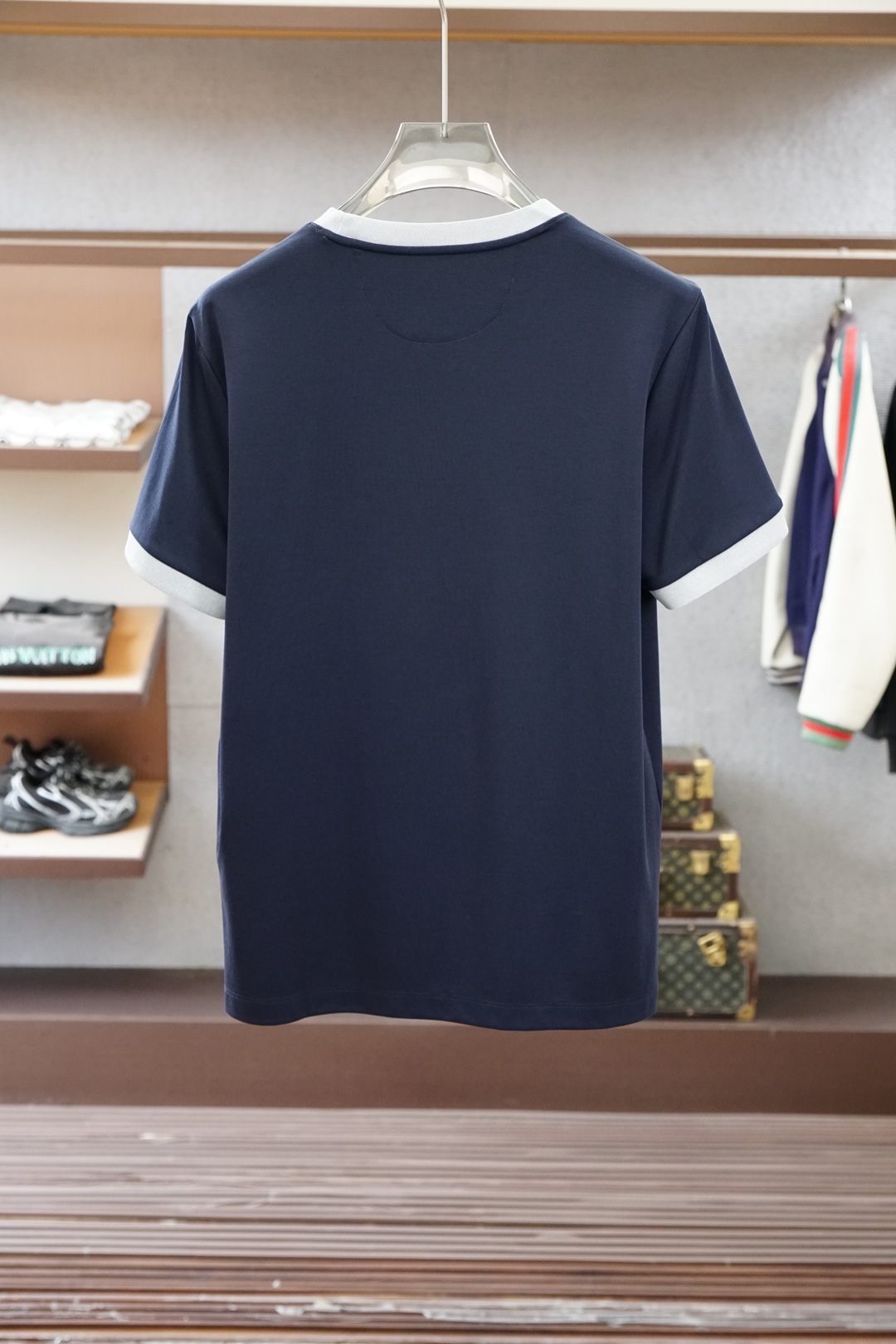 BC，SS26春夏新品小胸前字母印花短袖T恤设计彰显品牌辨识度，采用高支数高密度80支双股丝光棉，上身舒