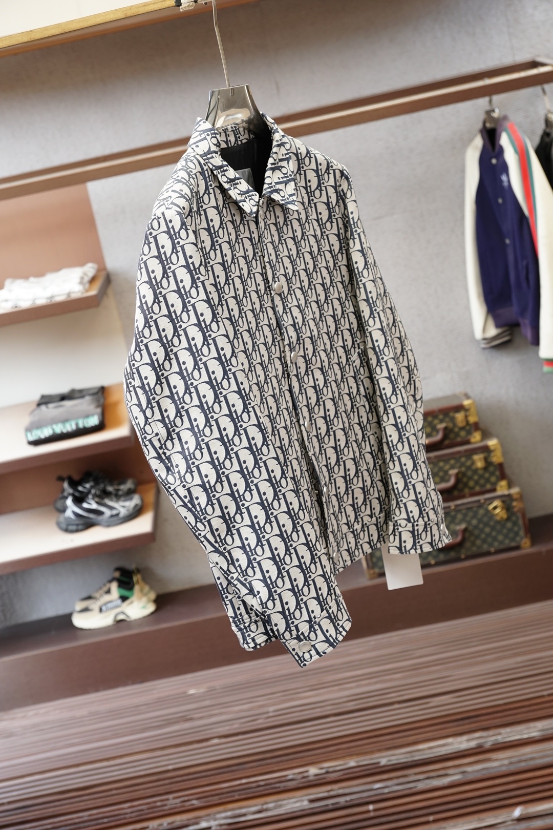 Dior迪奥/🍁2026早春新款衬衣外套🔥满身提花，慢慢时尚感，高端品质堪比正品，胸前进口顶极高密度朱地