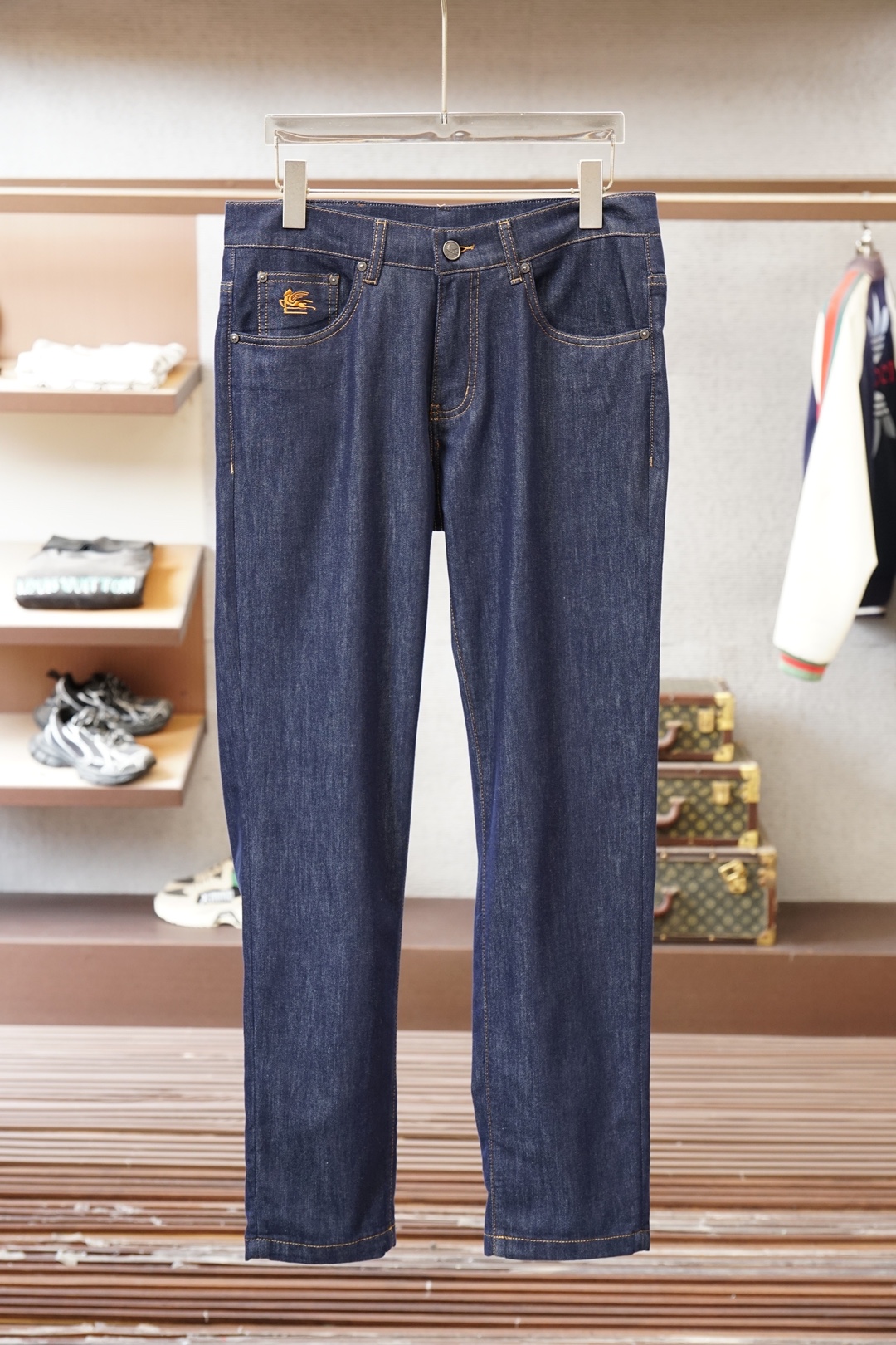 Erto 艾卓，2026ss 早春新品直筒牛仔裤，进口男士匹马棉棉质加莫代尔氨纶长裤，非常柔软有型，不易