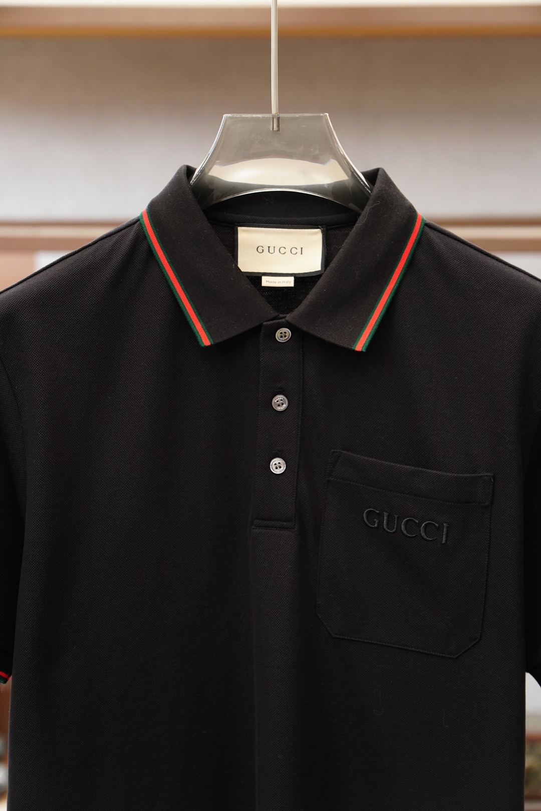 Gucci古奇-2026ss新品上线🔥🔥🔥双面珠地Polo衫｜双面质感的高阶型格采用双面珠地面料，正反双