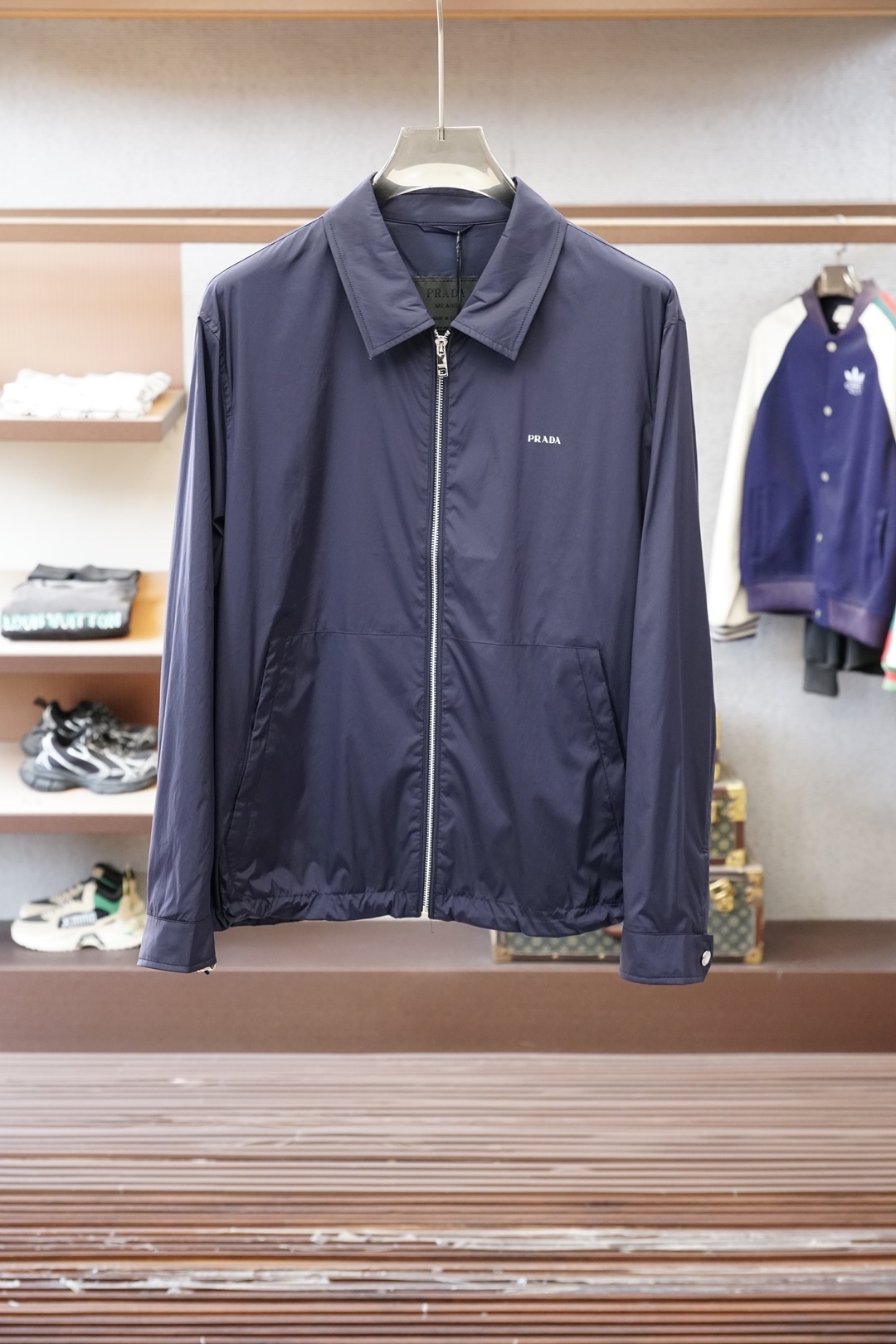 Prada普拉达/💜「2026」SS新品火爆上市💜💟质量💟工艺💟设计💟剪裁💌甄选定制高端夹克 兼具柔软亲