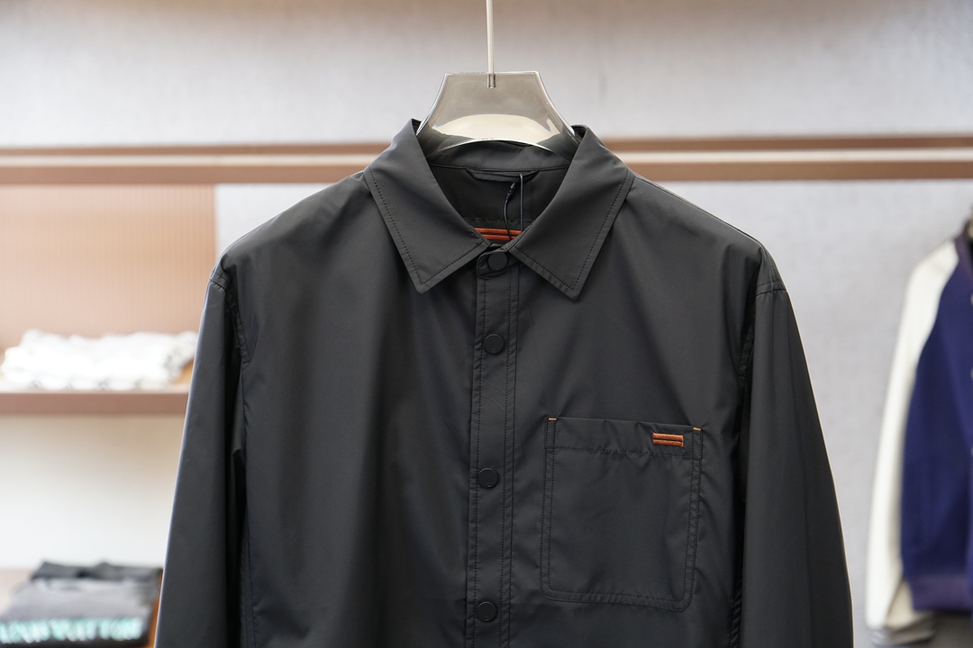 杰尼亚 衬衣外套💜「2026」SS新品火爆上市💜💟质量💟工艺💟设计💟剪裁💌甄选定制高端夹克 兼具柔软亲肤